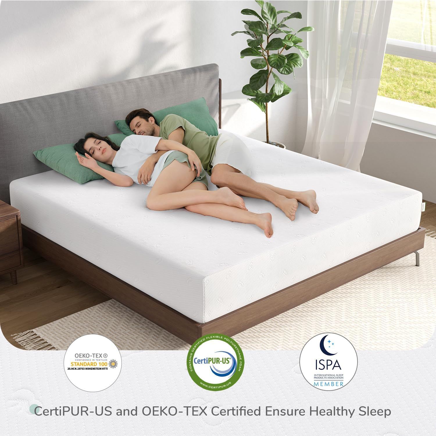 King Mattress, 12 Inch King Size Memory Foam Mattress with Comfort Foam for Pres