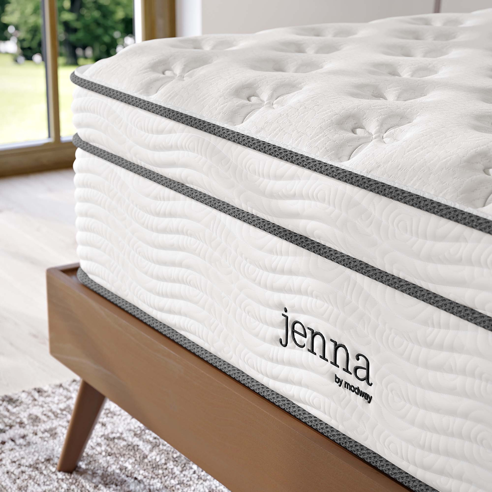 Jenna 14″ Innerspring and Foam California King Mattress