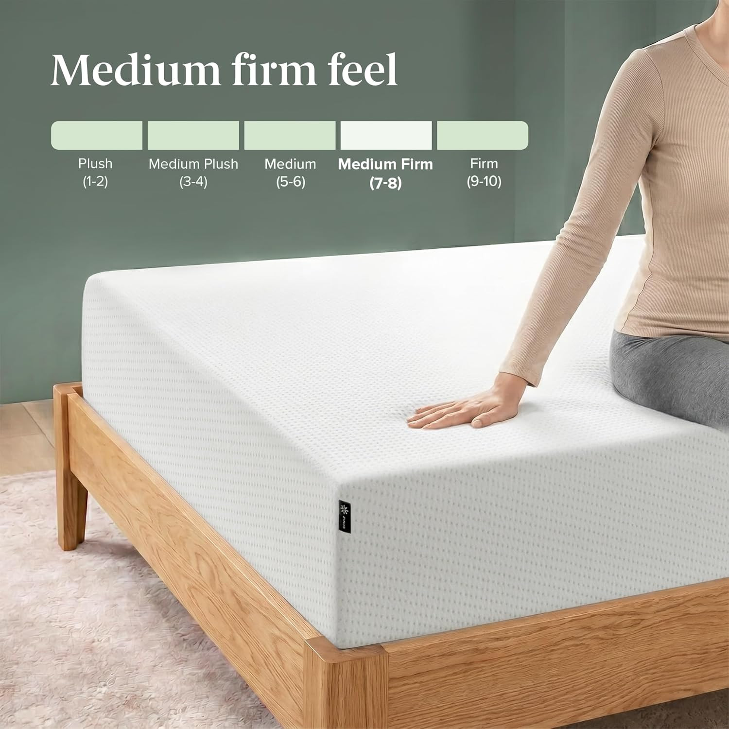Zinus Green Tea Memory Foam Mattress 10 Inch, Pressure-Relieving Comfort & Full-