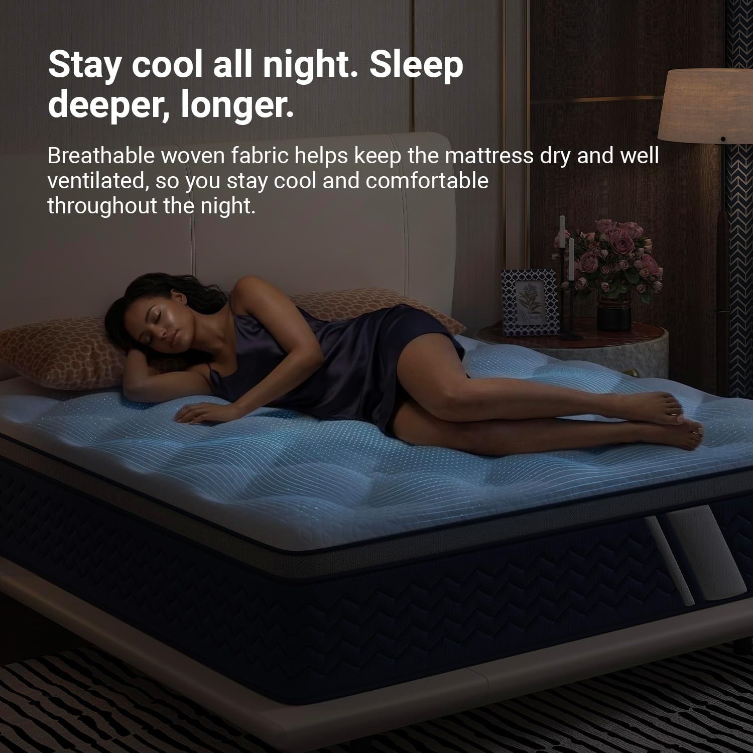 Queen Size Mattress 12 Inch, Hybrid Queen Mattress in a Box, Fiberglass-Free …