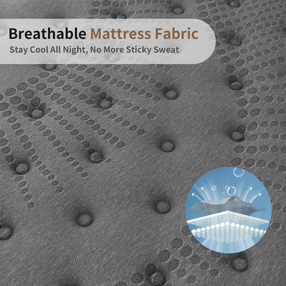 12/14 Inch Twin Full Queen King Mattress in a Box Gel Memory Foam Pocket Spring