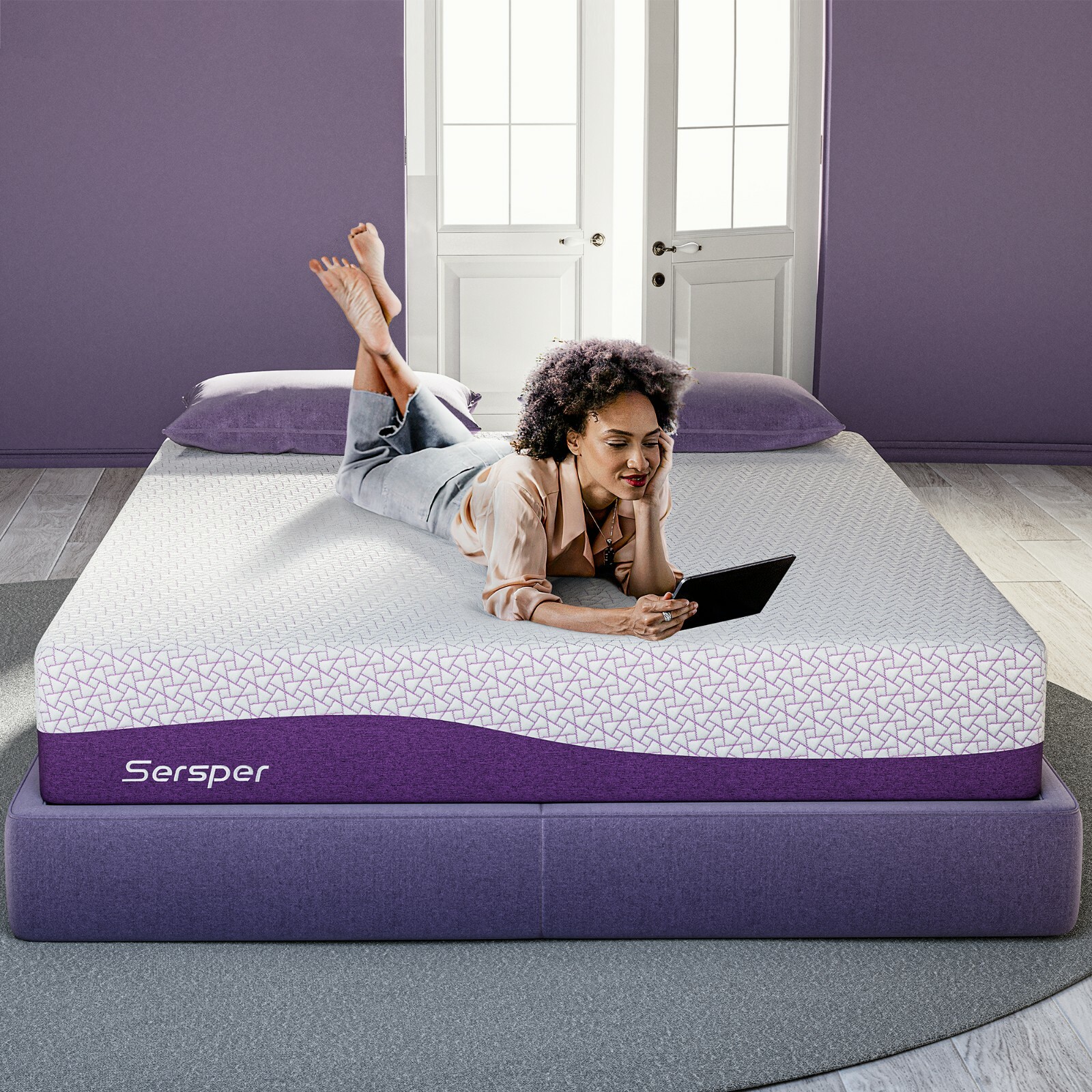 8/10/12 Inch Gel Infused Memory Foam Mattress Twin Full Queen King – Bed In Box