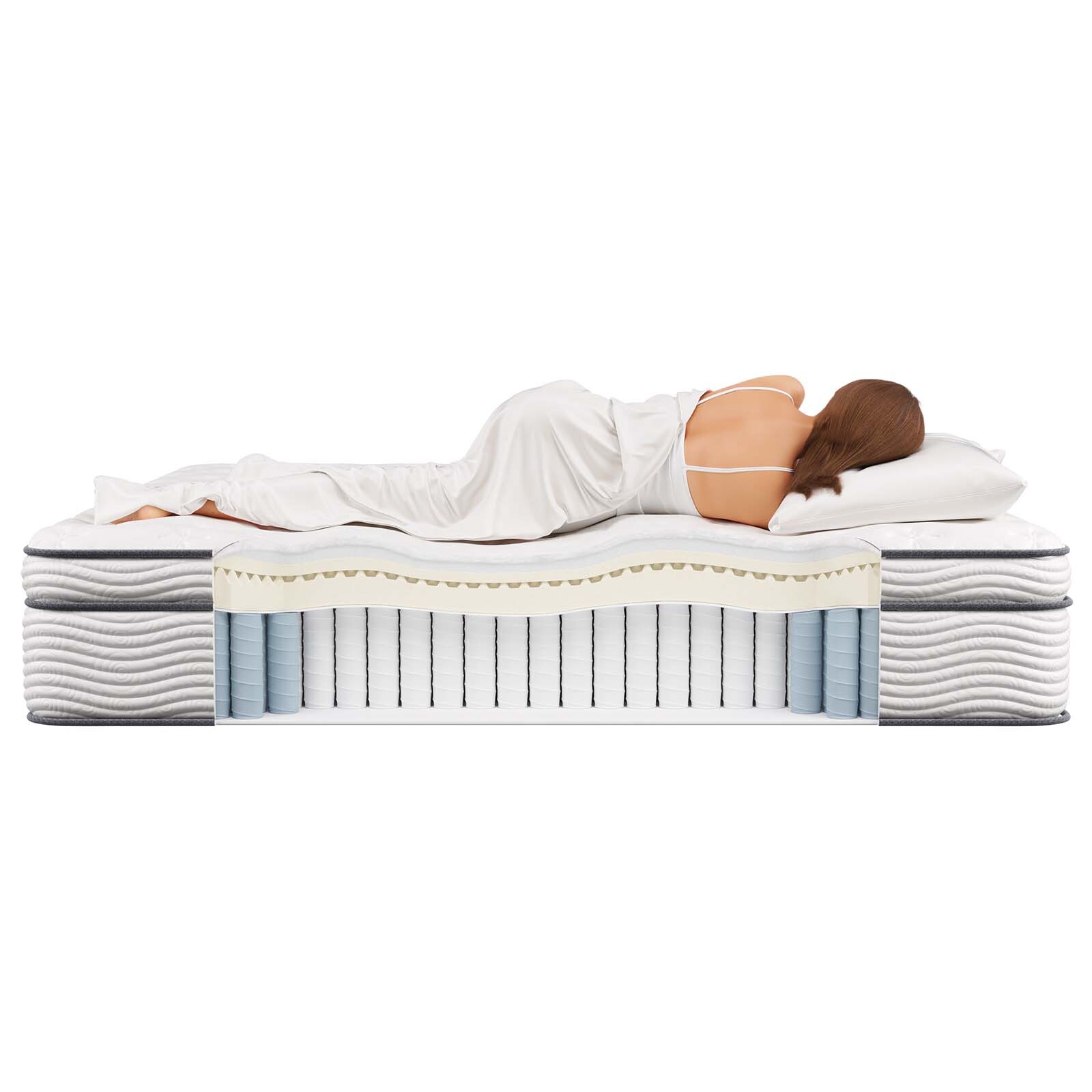 Modway Jenna 14″ Innerspring and Foam King Mattress