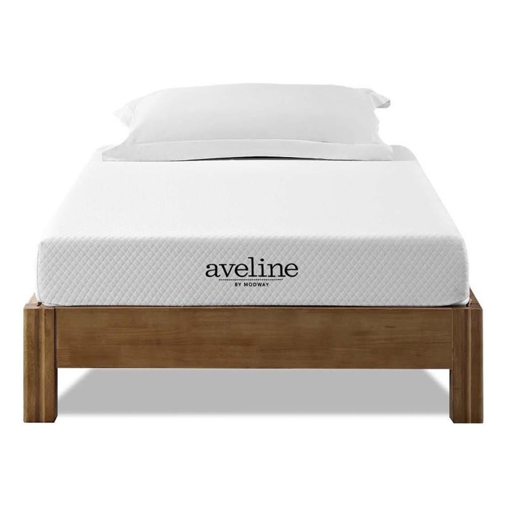 Modway Aveline 6″ Modern Style Memory Foam Narrow Twin Mattress in White