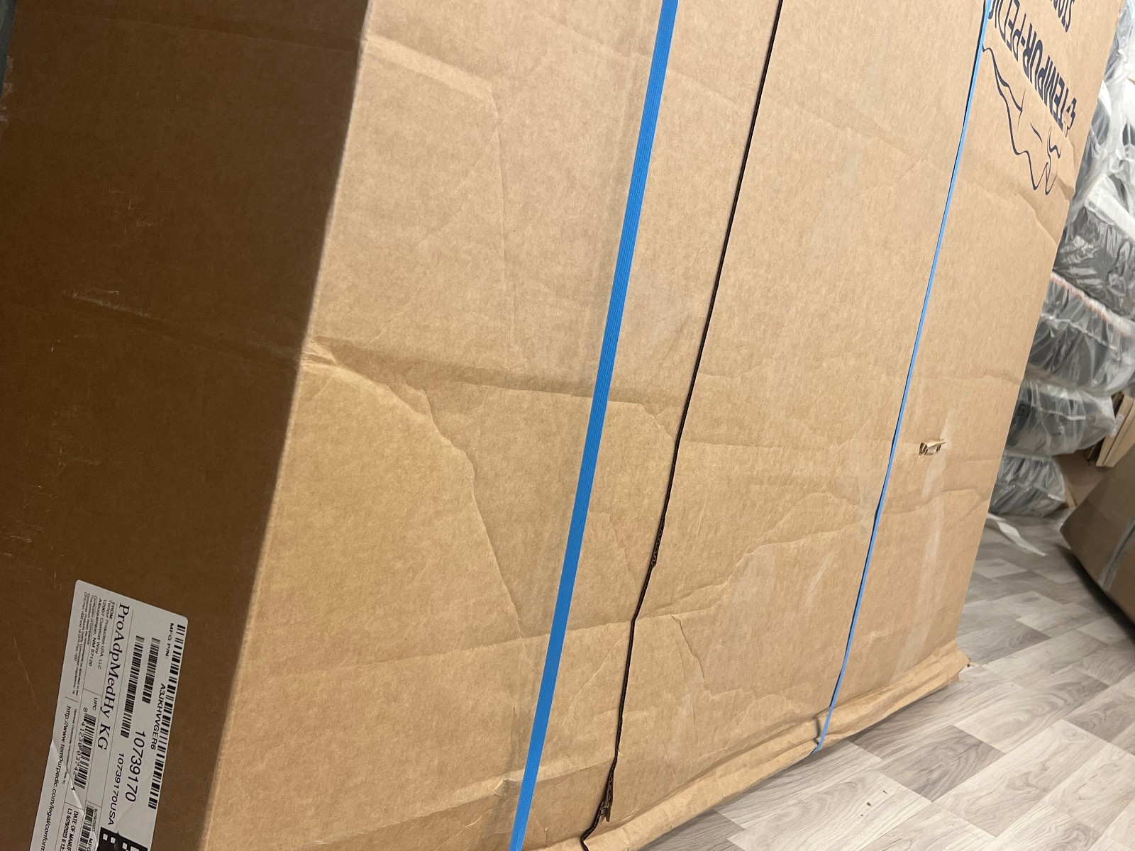 KING TEMPURPEDIC PROADAPT MEDIUM HYBRID MATTRESS-MSRP $4,099