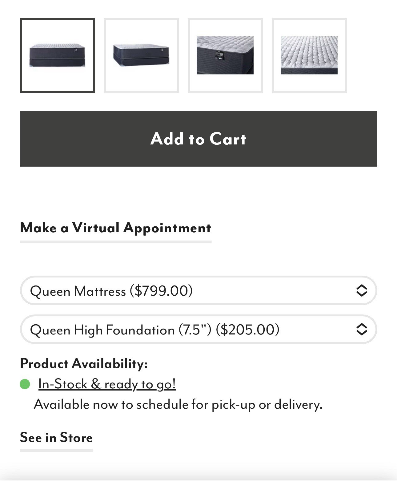 Sleepy’s hybrid With Gel Matrix mattress Queen Size Firm