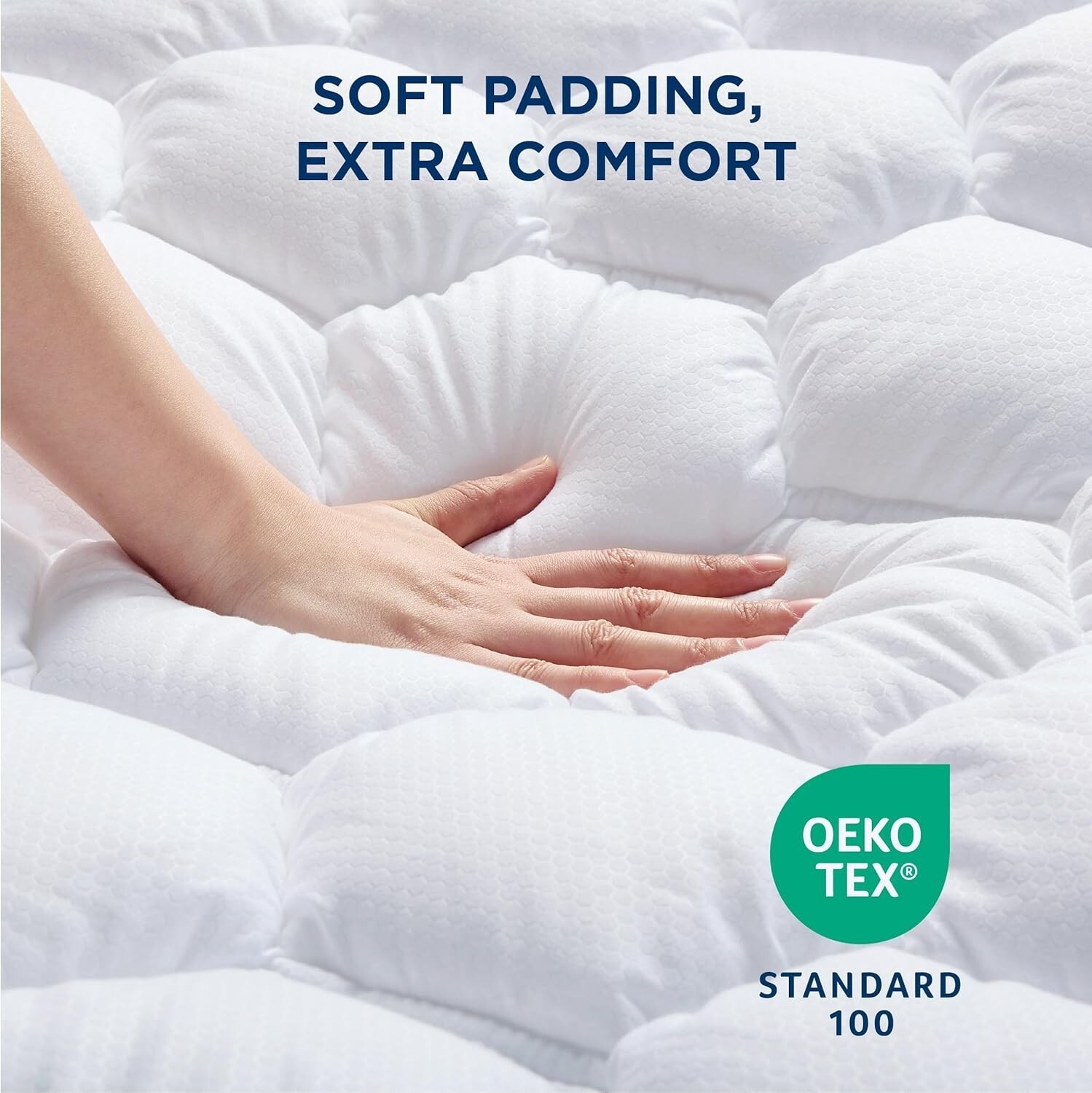 Colchon Espuma de Memoria Capa de Gel en Caja Queen Acolchado Mattress Protector