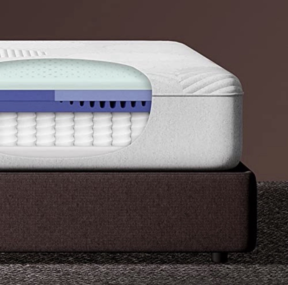 Casper Nova+ Hybrid Mattress Queen Medium Cooling Technology White/Gray