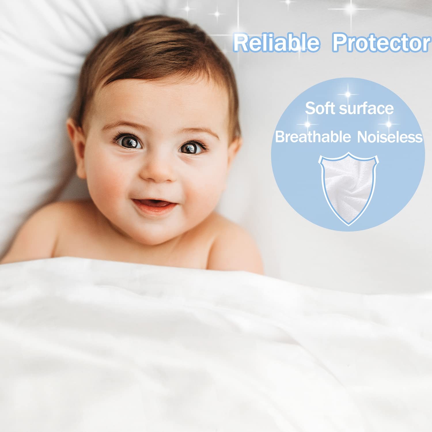 2 Pack Twin Size Premium Waterproof Mattress Twin, Basic White – 2pack
