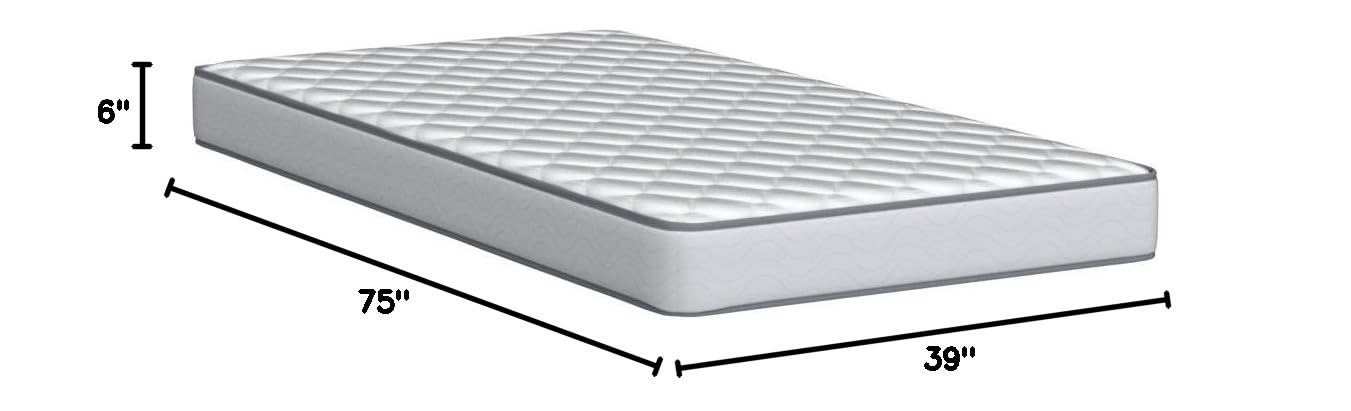 Linenspa 6 Inch Mattress – Firm Feel – Bonnell Spring with Foam Layer – Mattr…