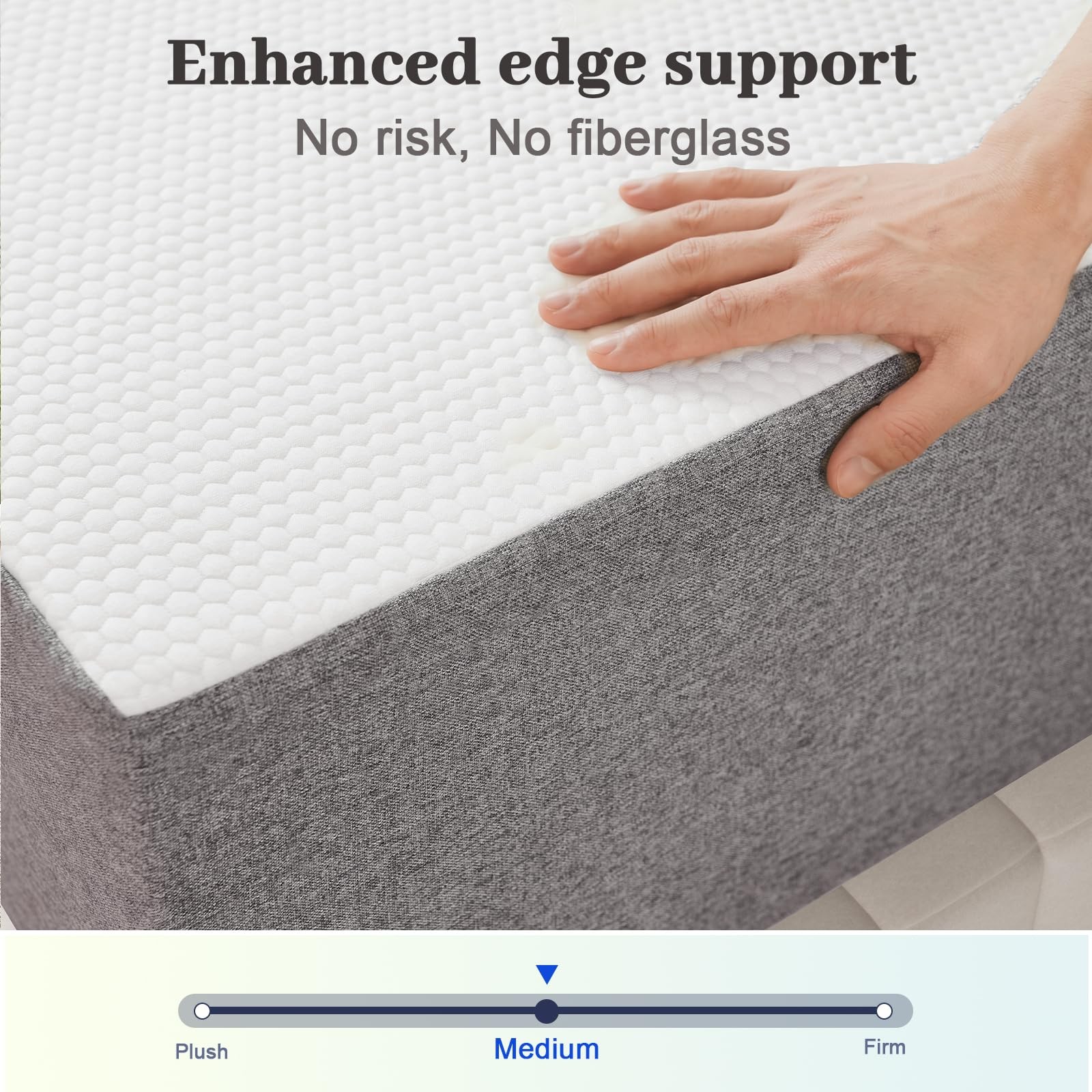 8 Inch Twin Size Mattress No Fiberglass Gel Memory Foam Mattress for Cool Nig…
