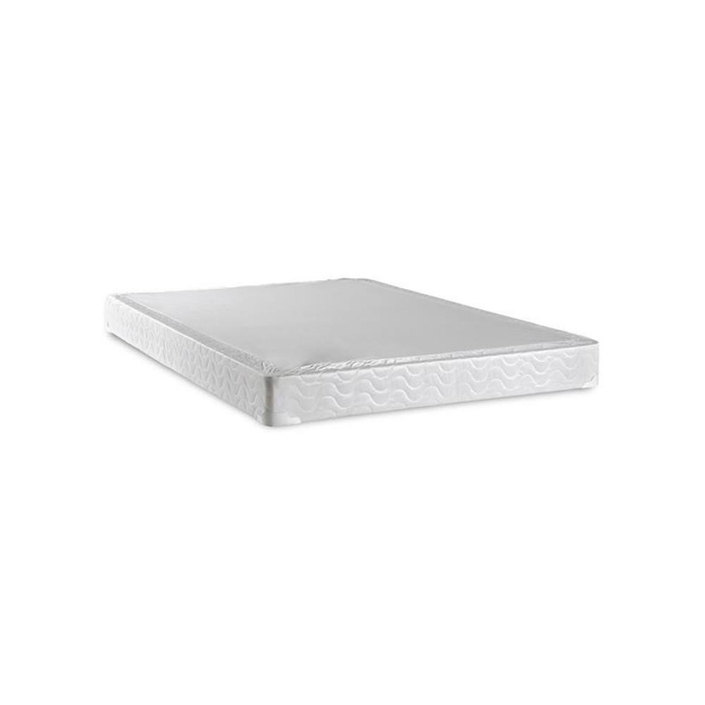 Bowery Hill Contemporary Fabric King Quilted Euro Top Mattress in White