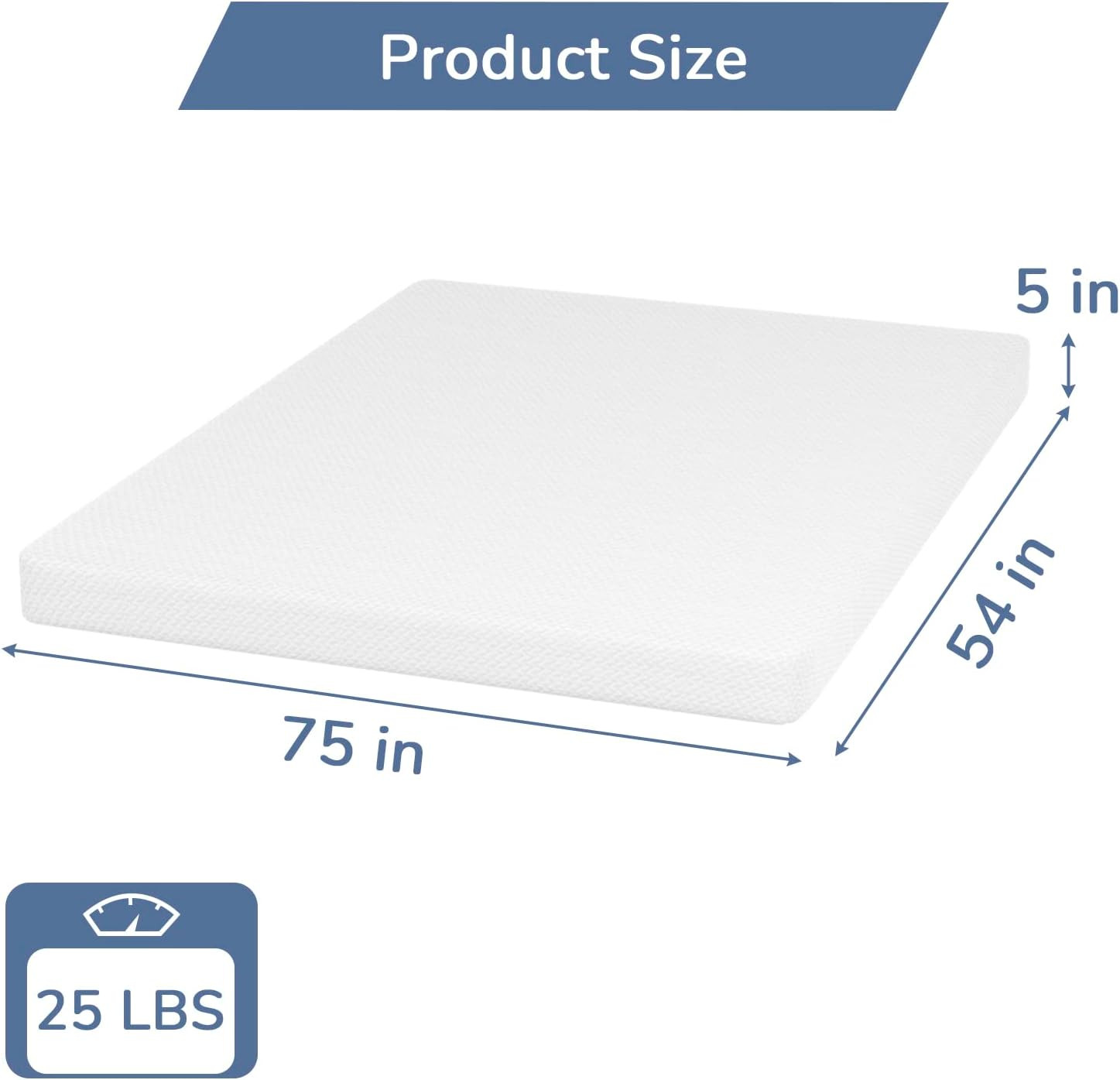 5 Inch Full Green Tea Memory Foam Mattress Cooling Gel Infused Mattress,Medium F
