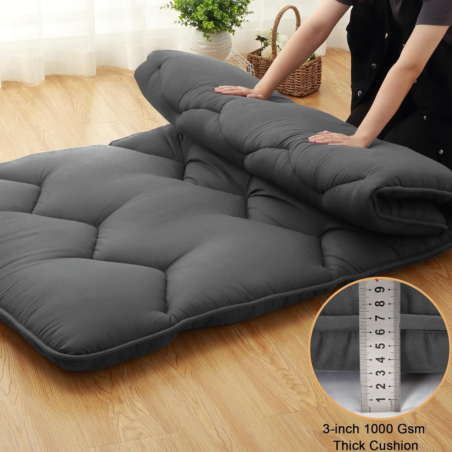 Japanese Futon Mattress Twin/Full/Queen Foldable Japanese Futon Floor Mattress