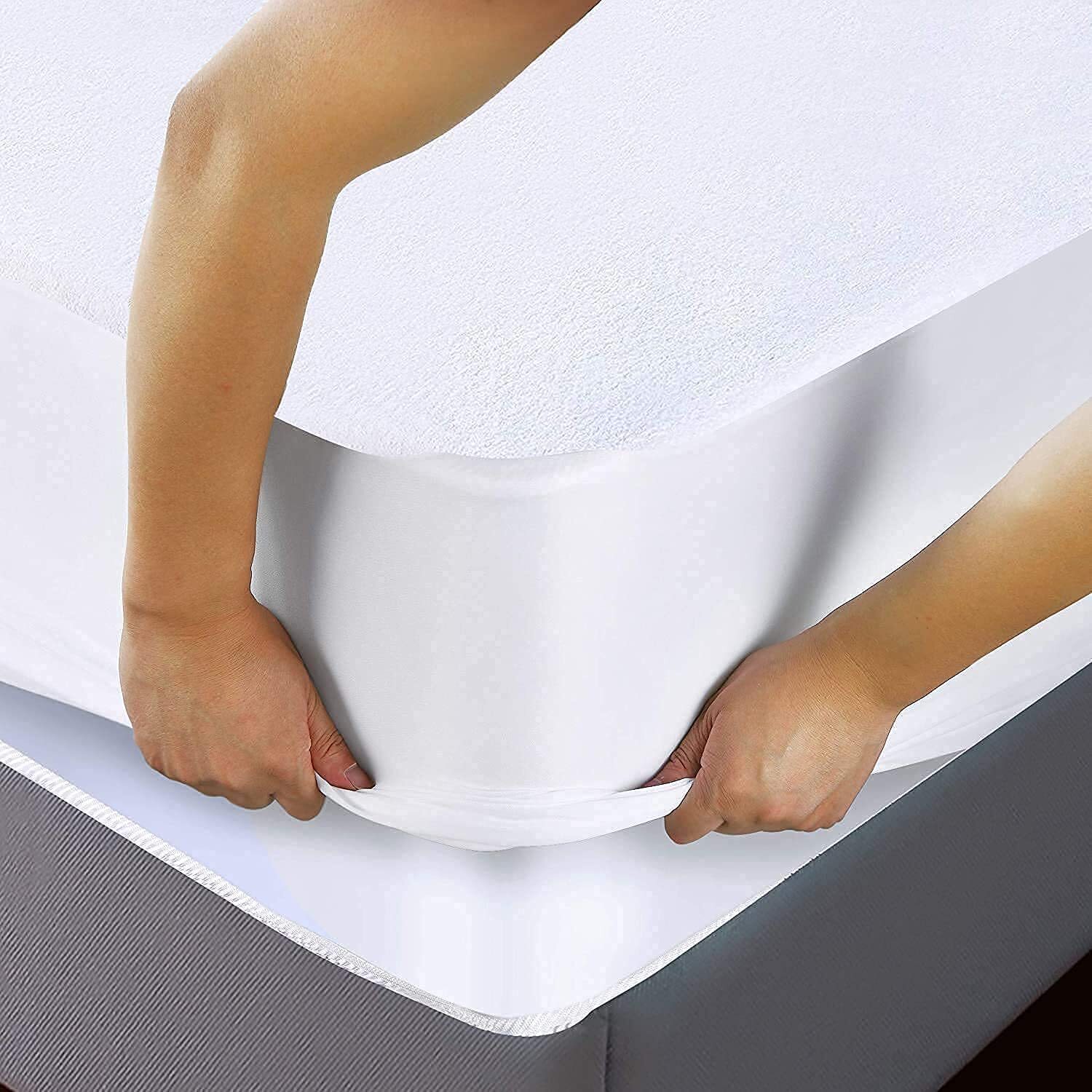 200 GSM Premium Waterproof Terry Mattress Protector Utopia Bedding