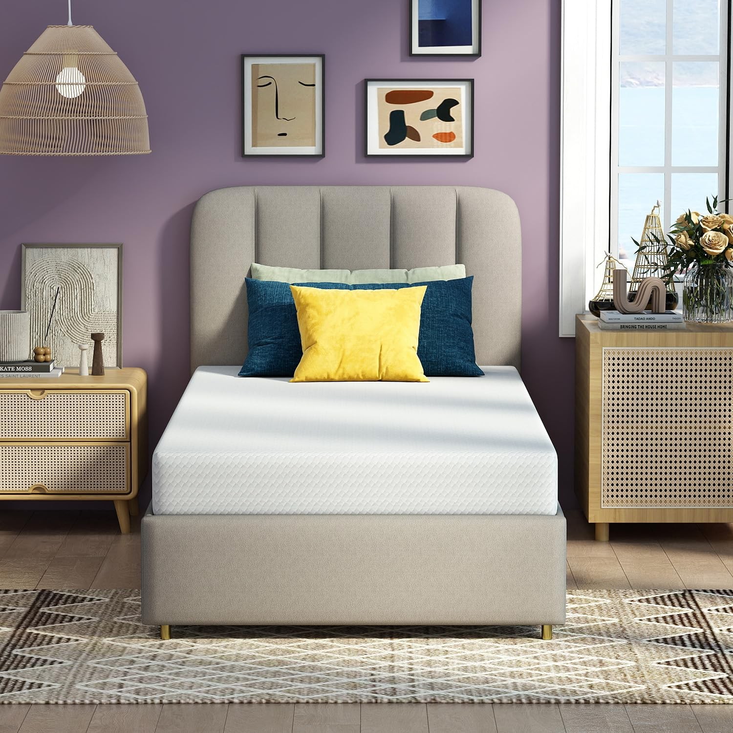 Twin XL Gel Memory Foam Mattress Medium Firm Pressure Relief Cooling CertiPUR-US
