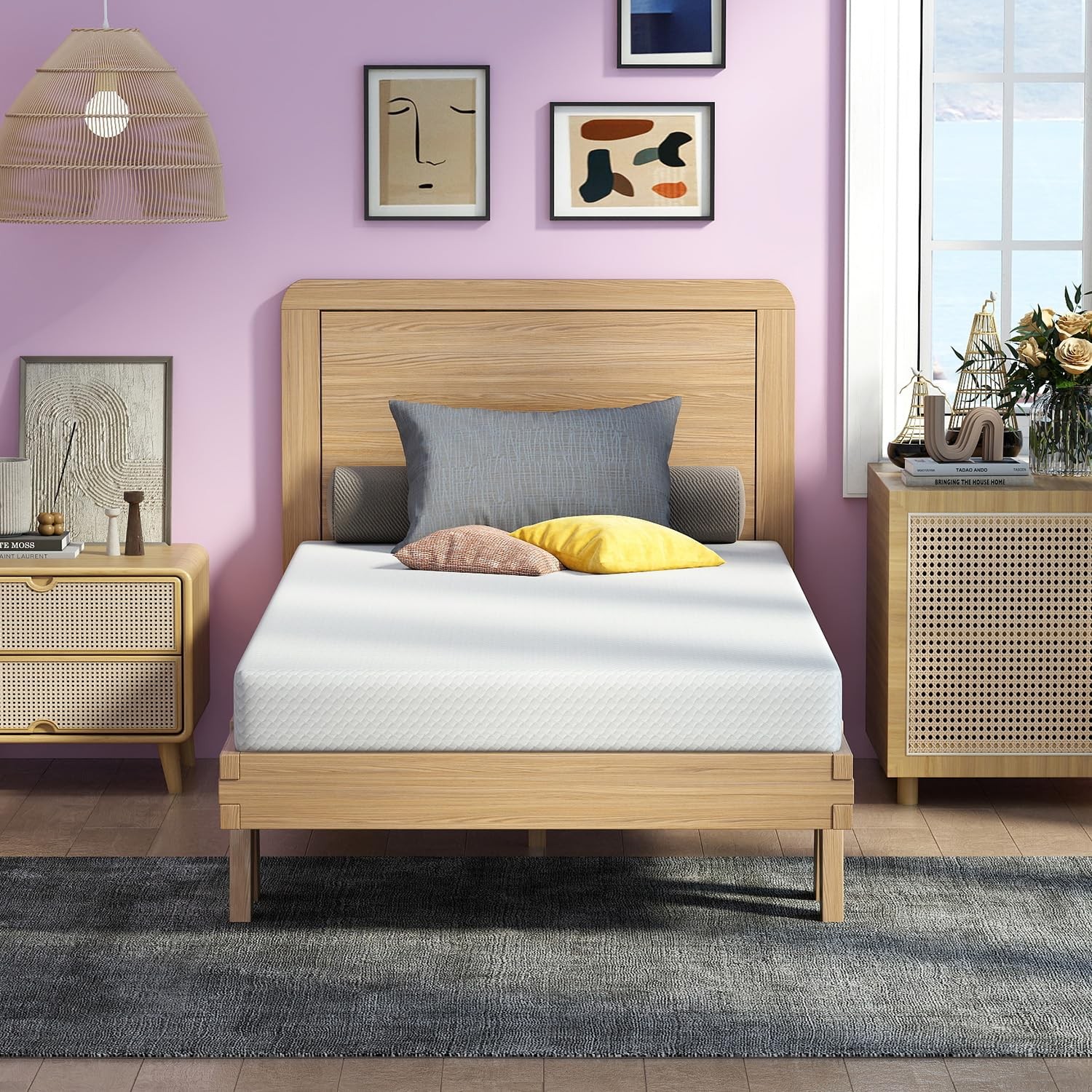 Twin-XL 5 Inch Gel Memory Foam Mattress Medium-Firm Pressure Relief Cooler Sleep