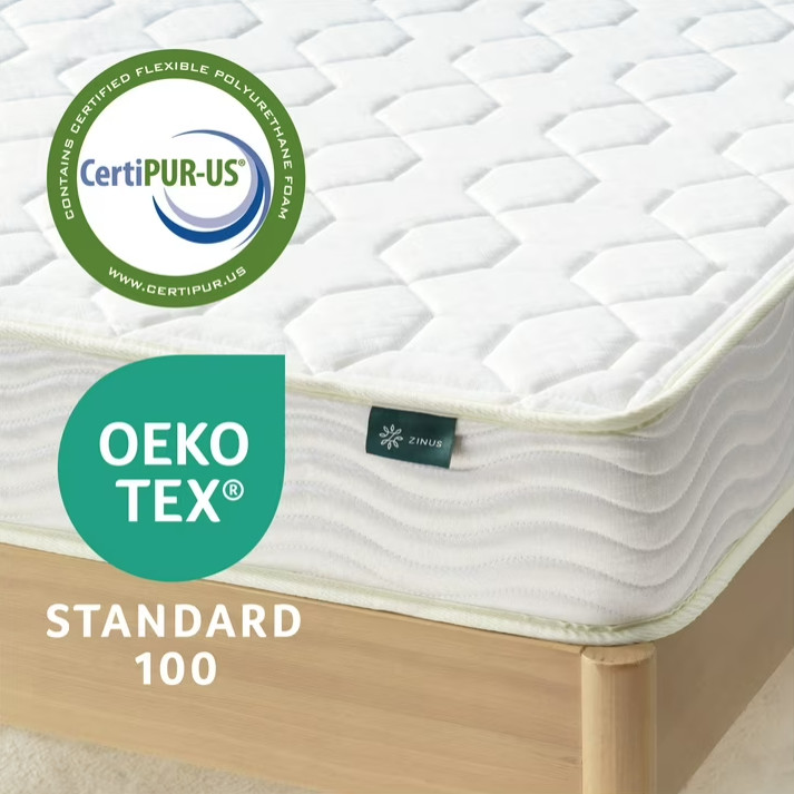 Zinus 6″ Core Comfort Tight Top Bonnell Innerspring Mattress, Twin/Twin XL