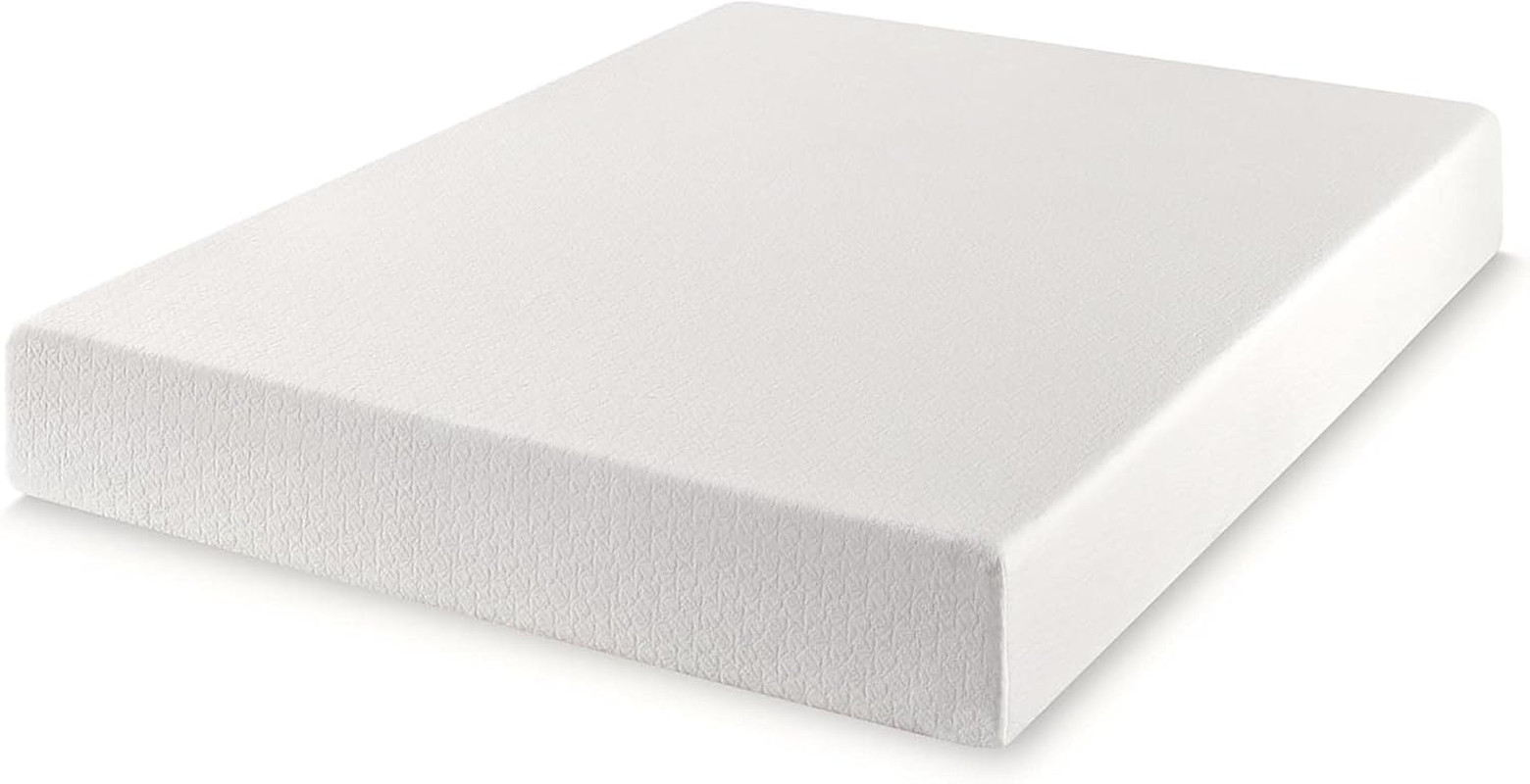 10″ Green Tea Memory Foam Queen Mattress – Bed-In-A-Box, White