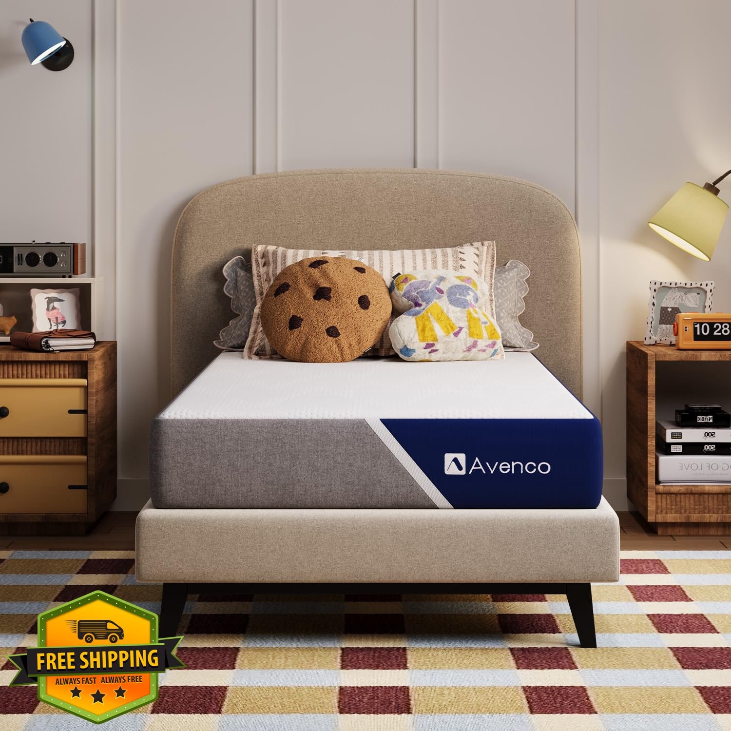 Avenco 8″ Twin Mattress Gel Memory Foam Breathable CertiPUR-US Box