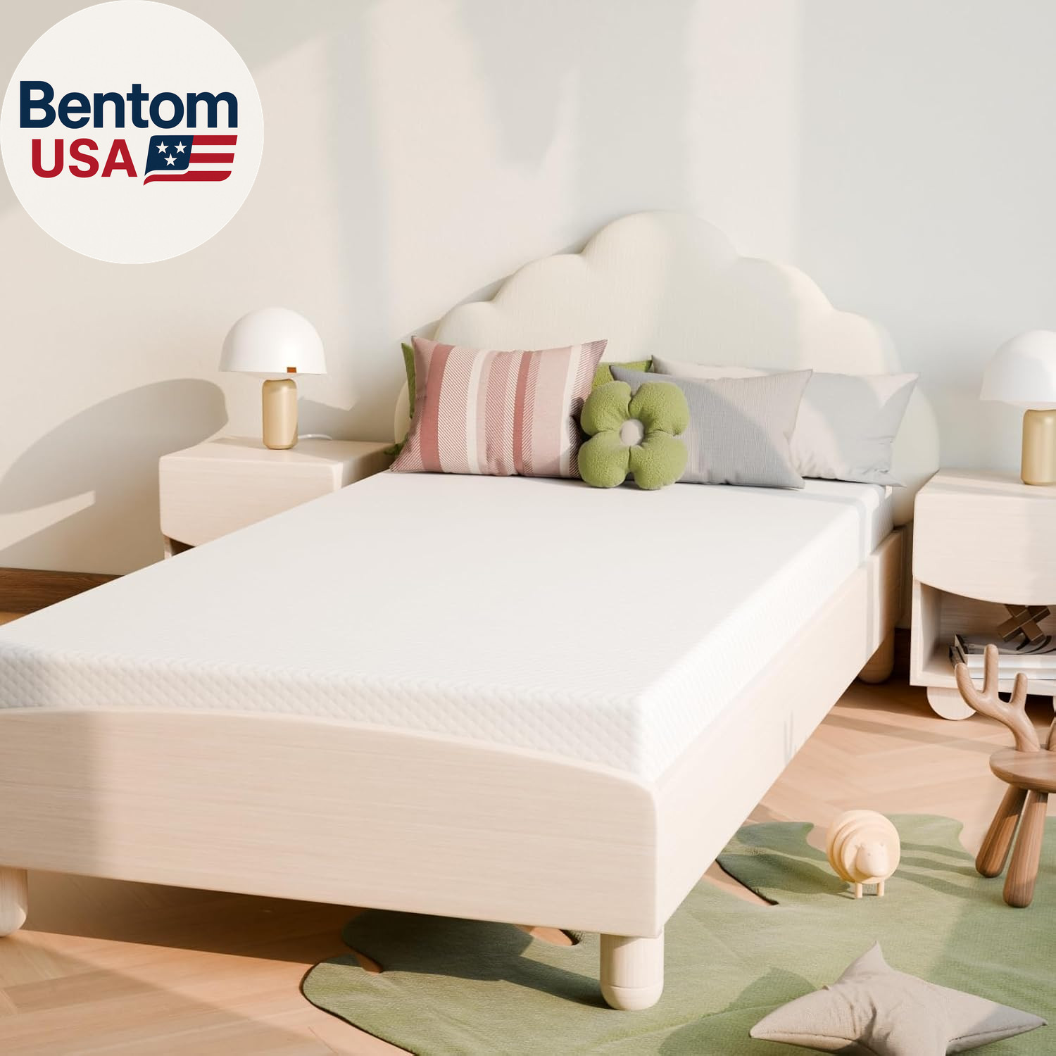 Twin Mattress 5 Inch, Medium Firm for Support & Pressure Relief – Cooling Gel Me