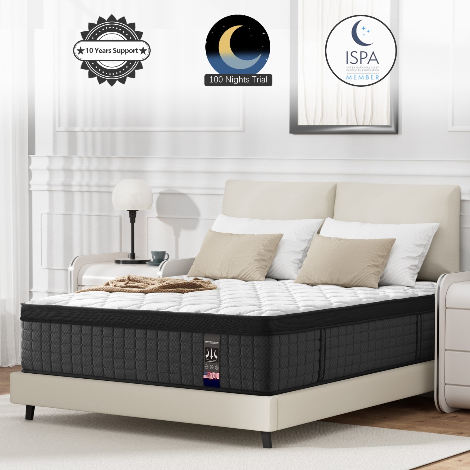14″ Gel Memory Foam Hybrid Spring Mattress Twin/Twin XL Full Queen King In A Box