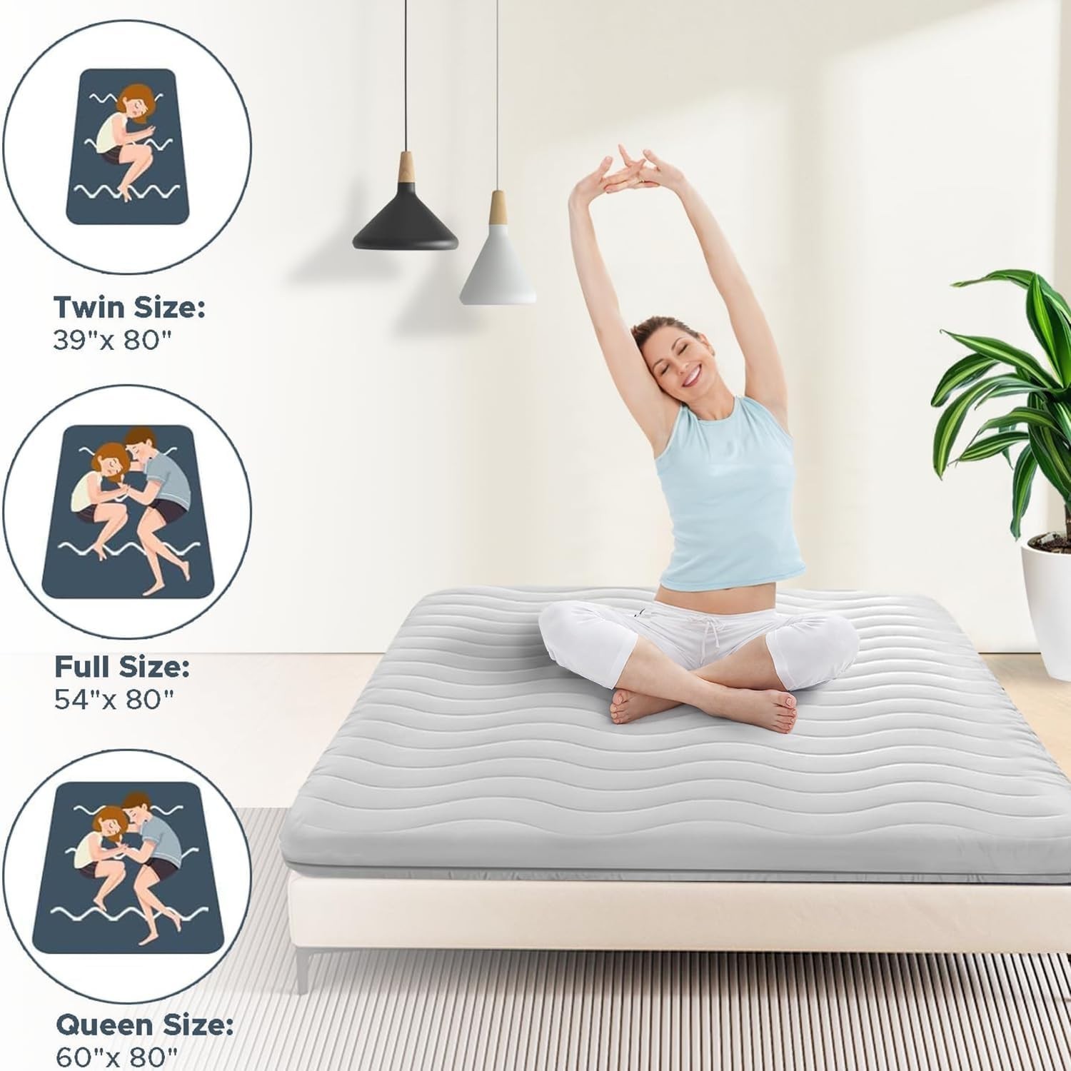 High-Density Foam Futon Mattress – Ergonomic and Portable