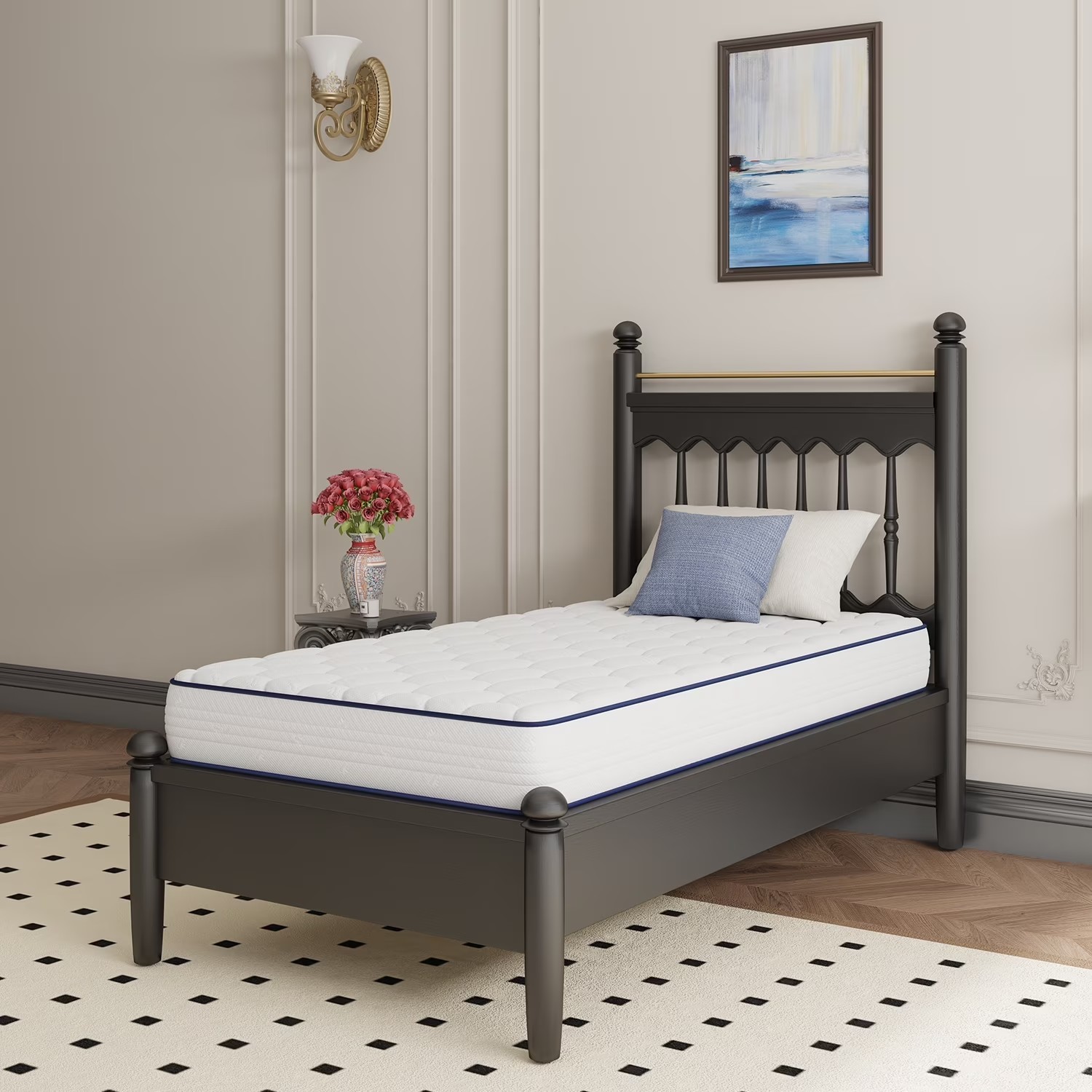 Avenco Pearl 6″ Twin Size Medium Adult Supportive Innerspring Mattress