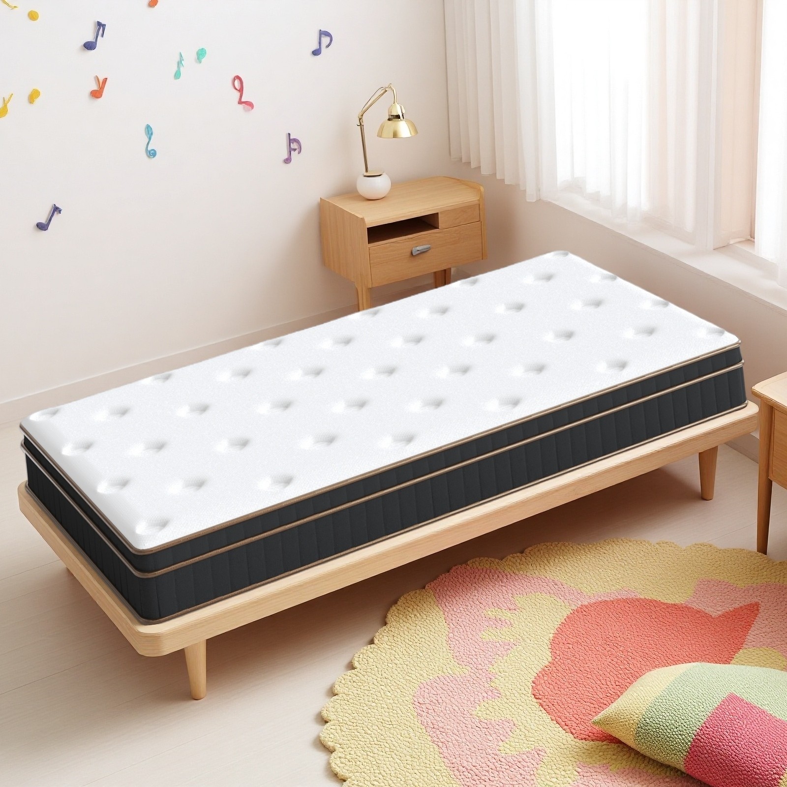 Twin Innerspring Mattress 10″ – Medium Firm Breathable For Dorms Guests