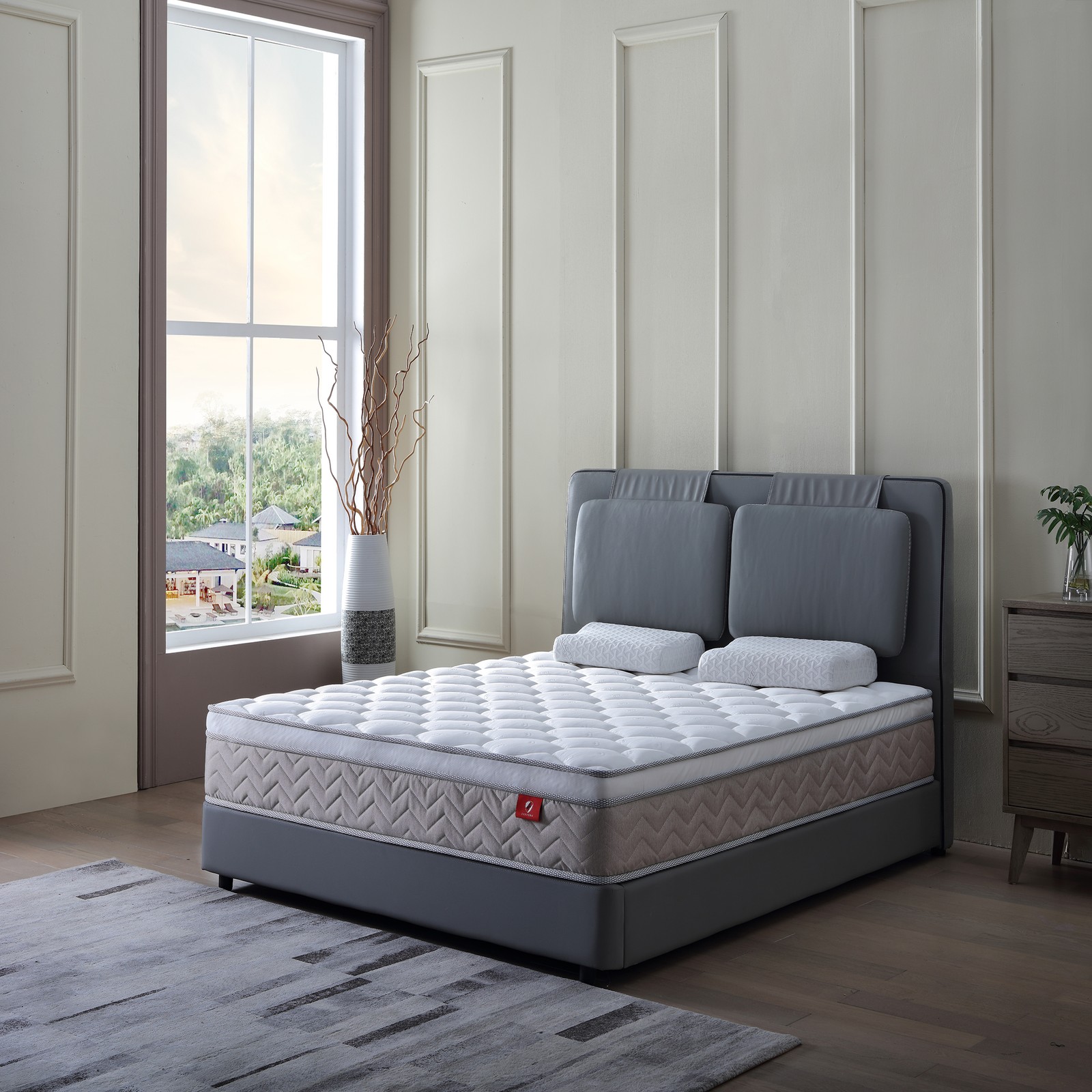 12 Inch Full Size Memory Foam Mattress Spring Hybrid Breathable Mattres In A Box