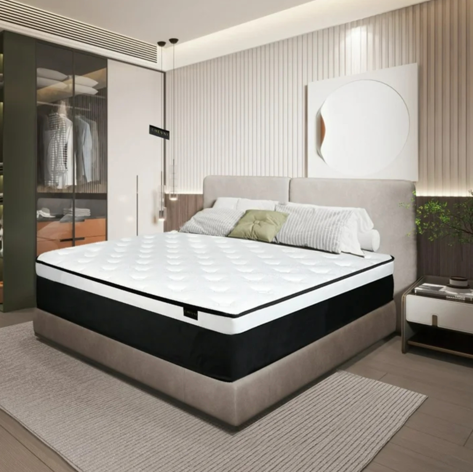 Colchón Queen 14” Híbrido Memory Foam 14 Inch Hybrid Queen Mattress Euro Top NEW