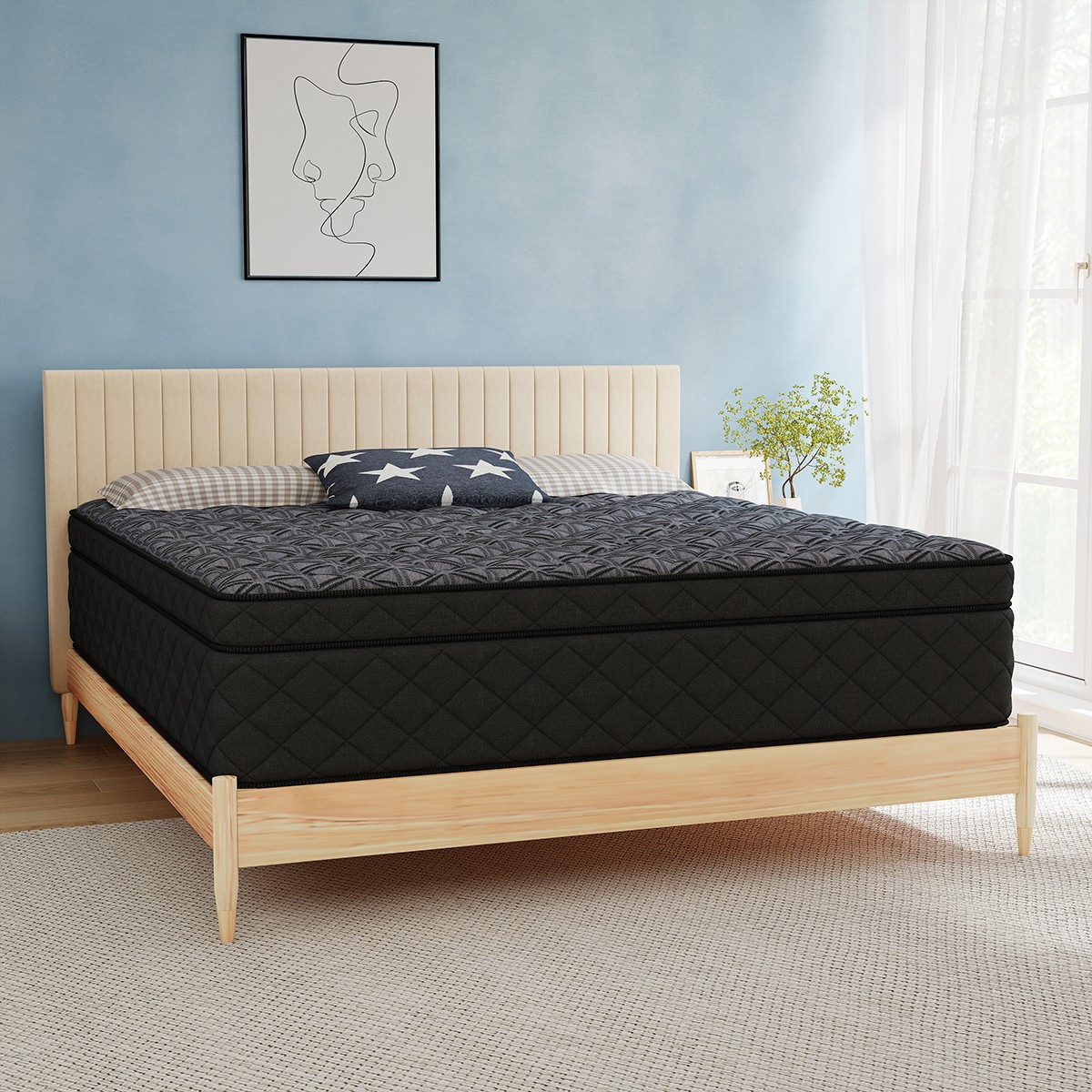 12″ 14″ Twin Full Queen King Mattress In a Box Pocket Spring Gel Memory Foam