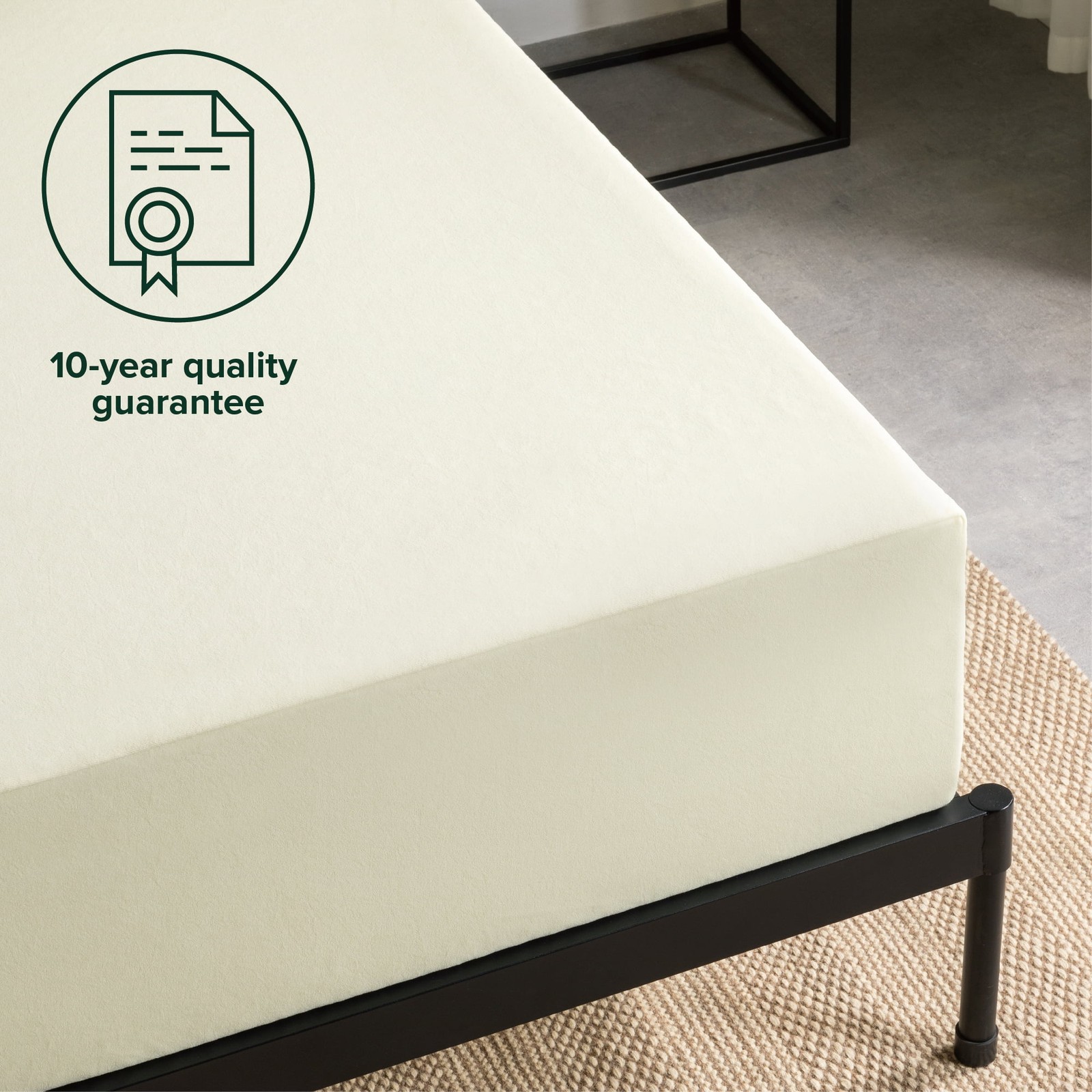 10″ Colchones Twin Size De Espuma 10 Pulgadas Gel Memory Foam Cooling Mattress