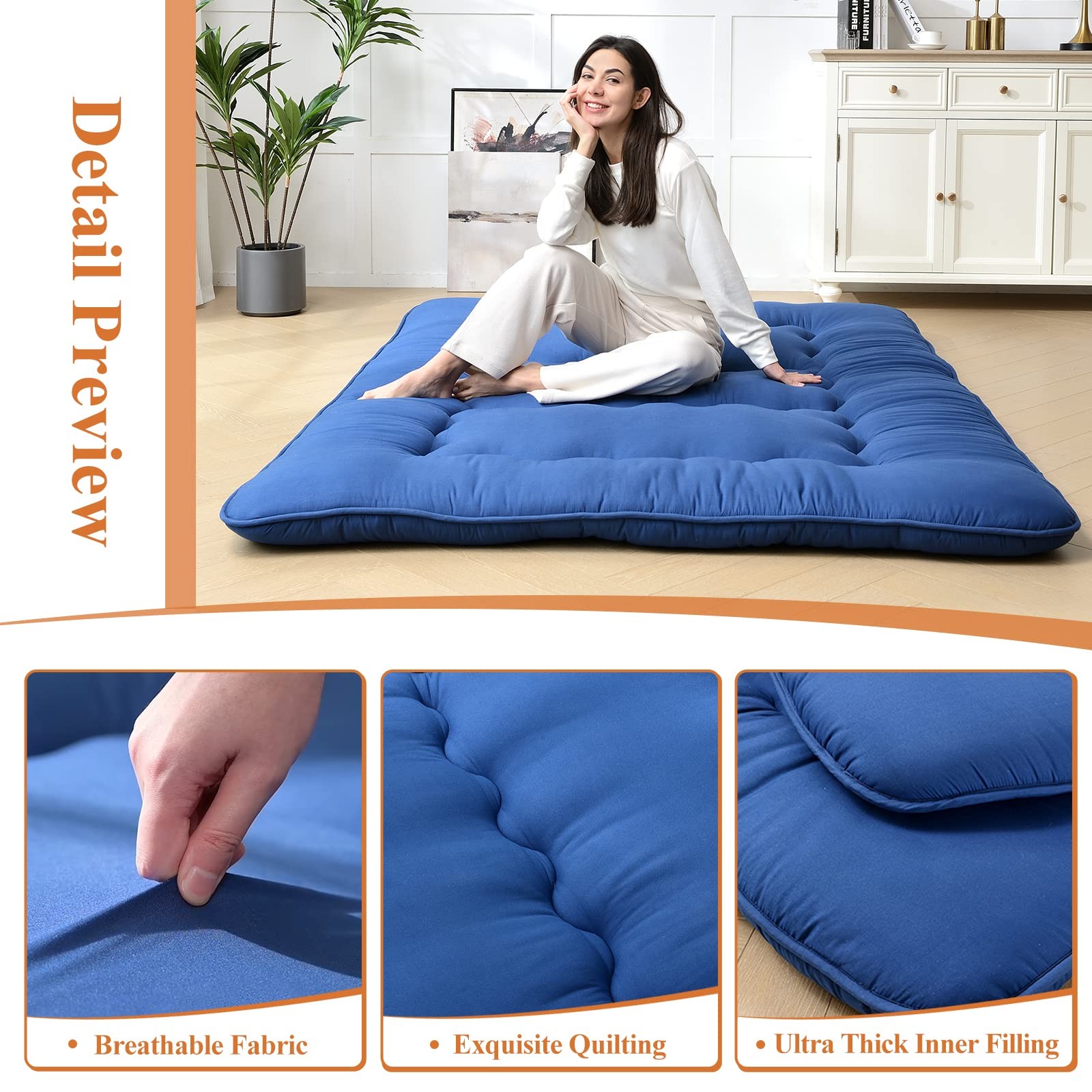 Futon Mattress Thicken Sleeping Mattress For Floor Folding Mattress For Adultski