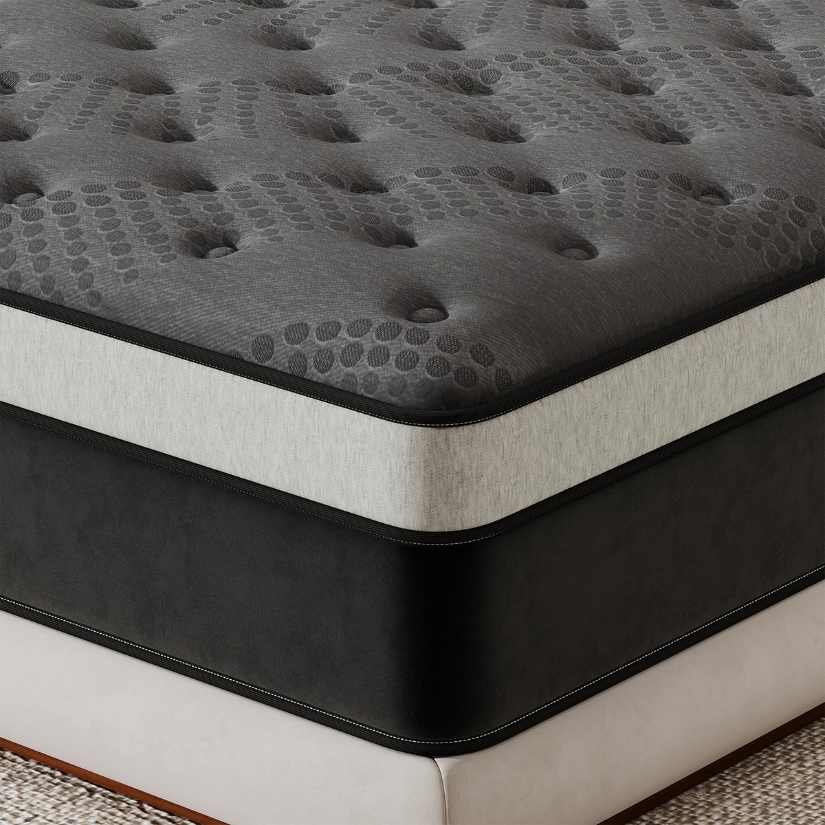 14″ Full Size Medium Firm Gel Memory Foam Hybrid Pocket Spring Mattress in a Box