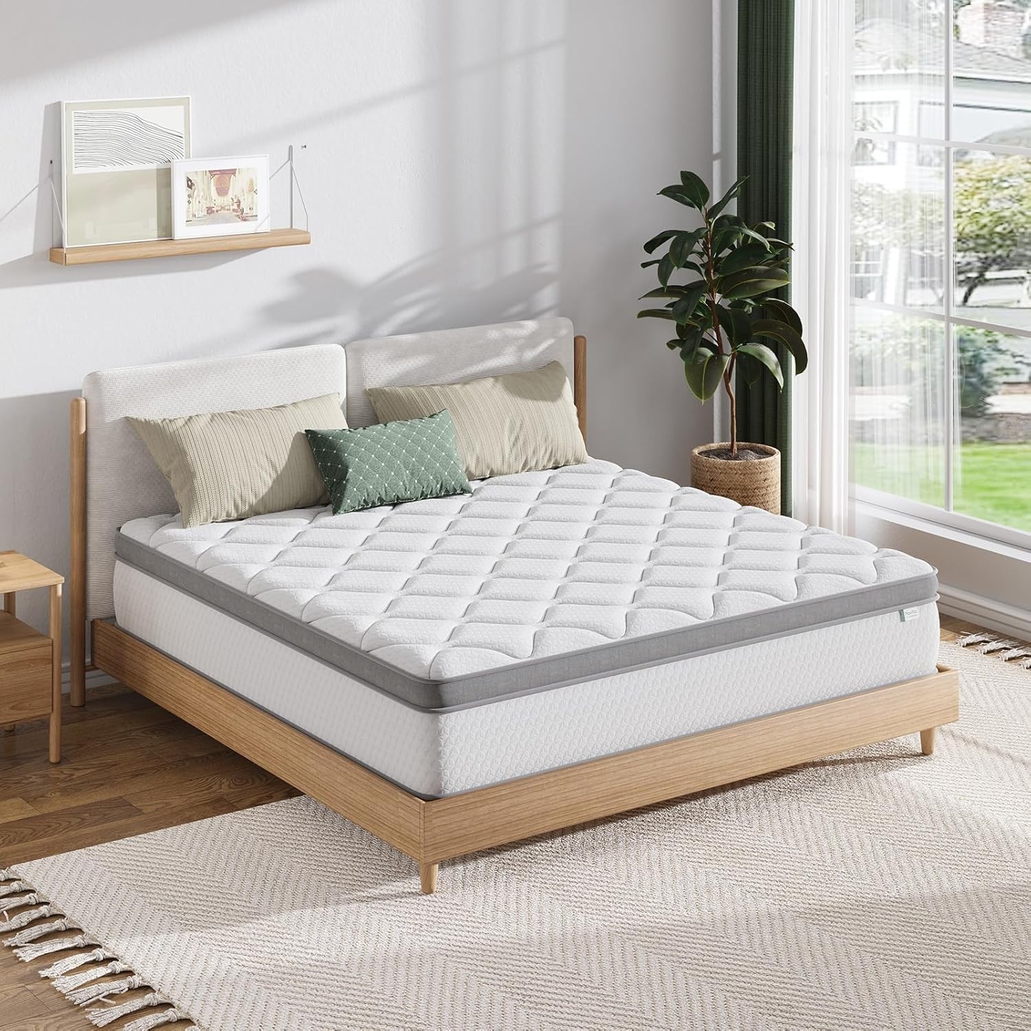 Twin Mattress, 10 Inch Twin Hybrid Mattress for Kids, Pocket Innerspring Pill…