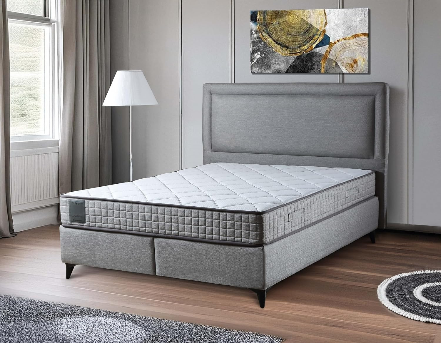 Twin 8″ Medium Firm Hybrid Mattress – Made in USA – Designed for Young Adults –