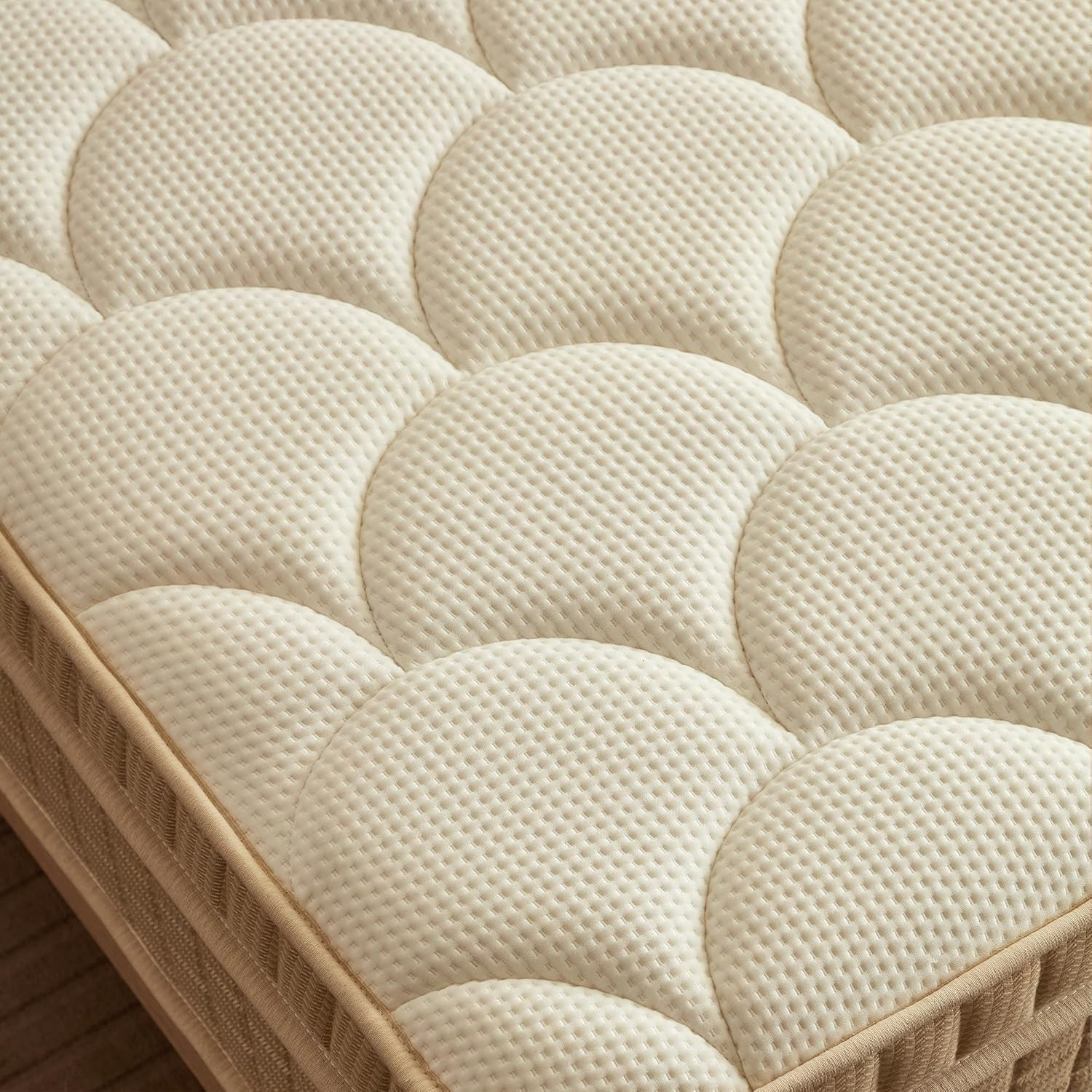 14 Inch Full XL Hybrid Mattress in a Box, Medium Firm with Cooling Gel Memory Fo