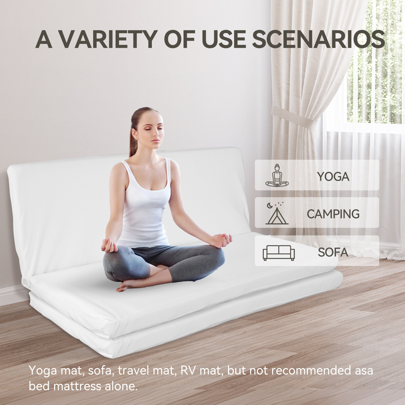 Sofa Bed Replacement Foldable Mattress filled Memory Foam for Sofa couch Beds