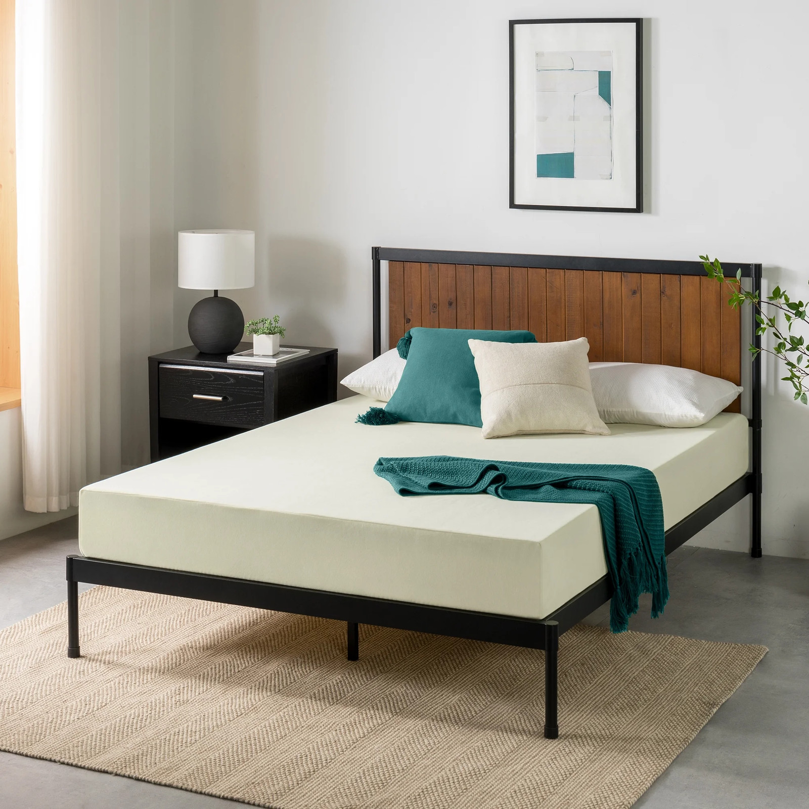 8 Inch Twin Full Queen Size Gel Airflow Memory Foam Mattresses Medium Tight Top