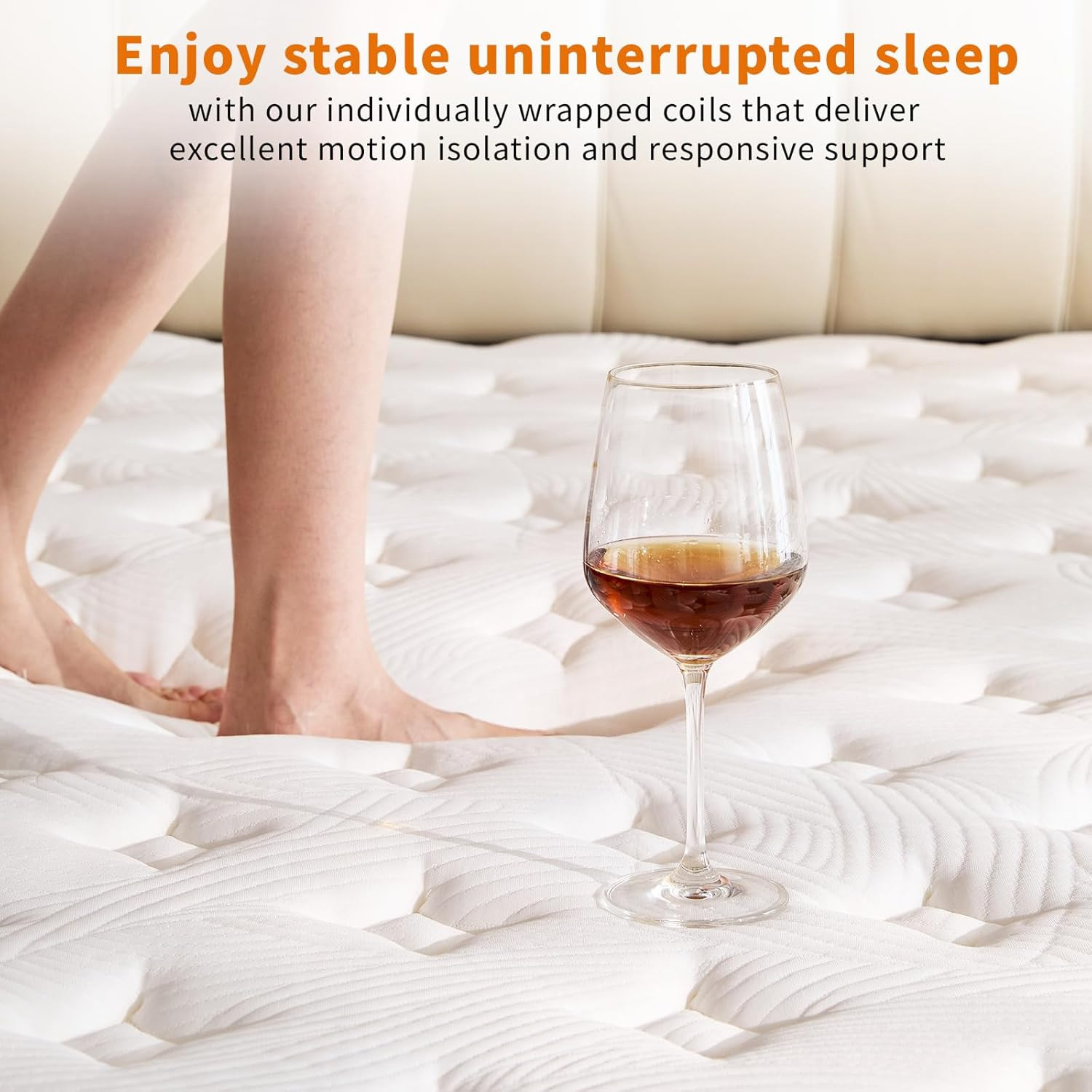 12″ King Hybrid Mattress – Medium Firm Foam & Pocket Springs, 500 Nights Trial
