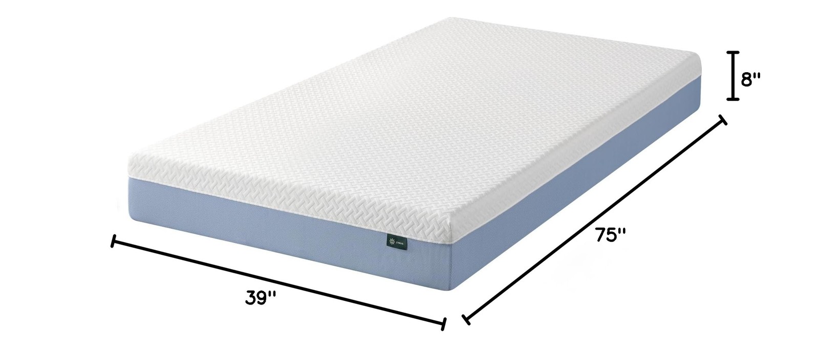 Zinus 8-Inch Twin Cooling Memory Foam Mattress