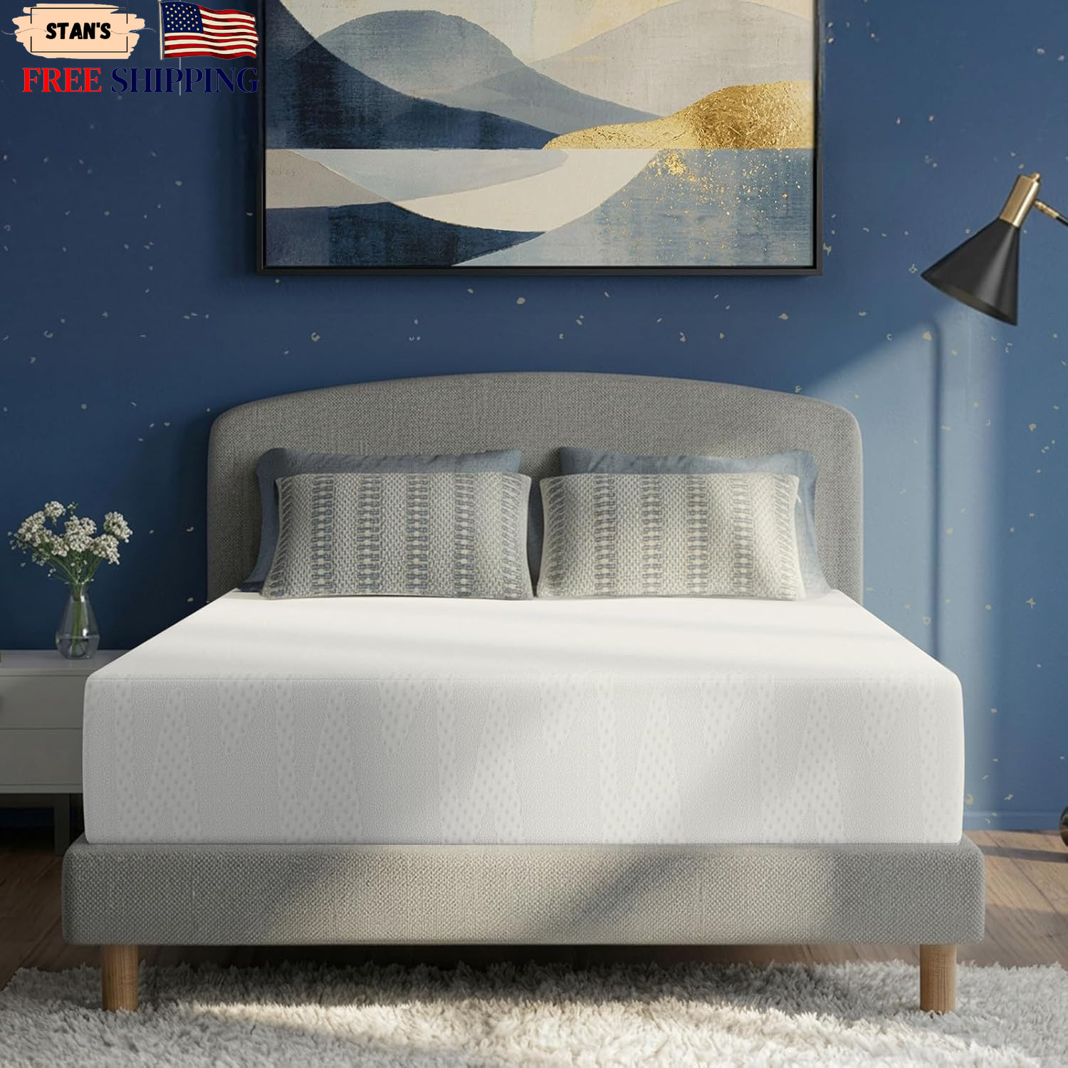 King Size Mattress 14 Inch King Mattresses with Gel Memory Foam for Cool Night &
