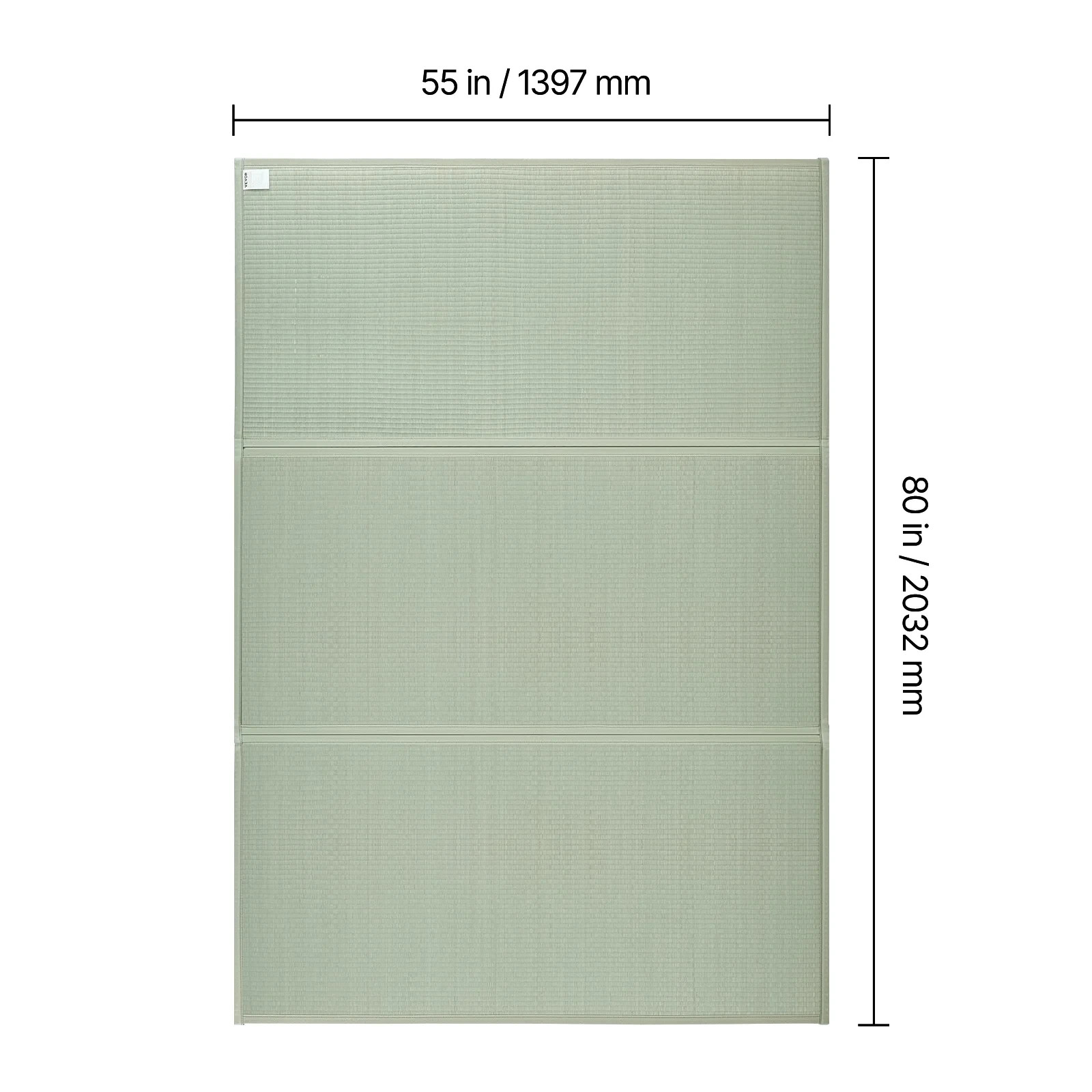 Queen Foldable Tatami Mat Natural Rush Grass Anti-Slip Aroma 3-Layer