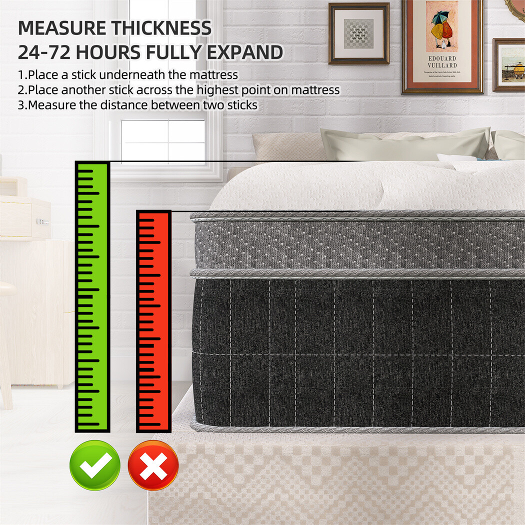10″ 12″ 14″ Twin Full Queen King Mattress Hybrid Memory Foam Spring Bed In A Box