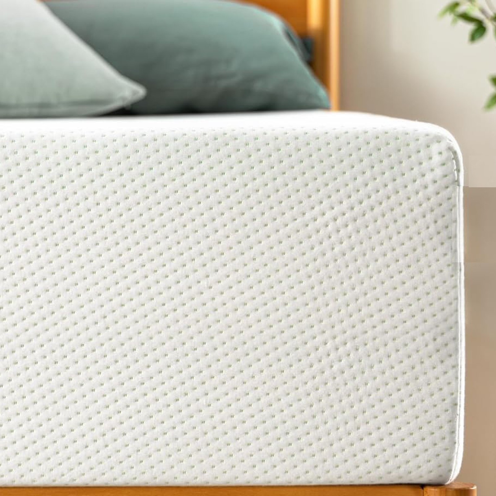 Queen Green Tea Infused Memory Foam Mattress Pressure Relief Fiberglass Free