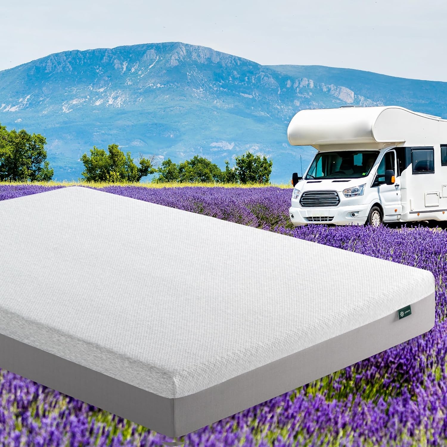Zinus 8 Inch Ultima RV Memory Foam Mattress [New Version] Short Queen Fiberglass