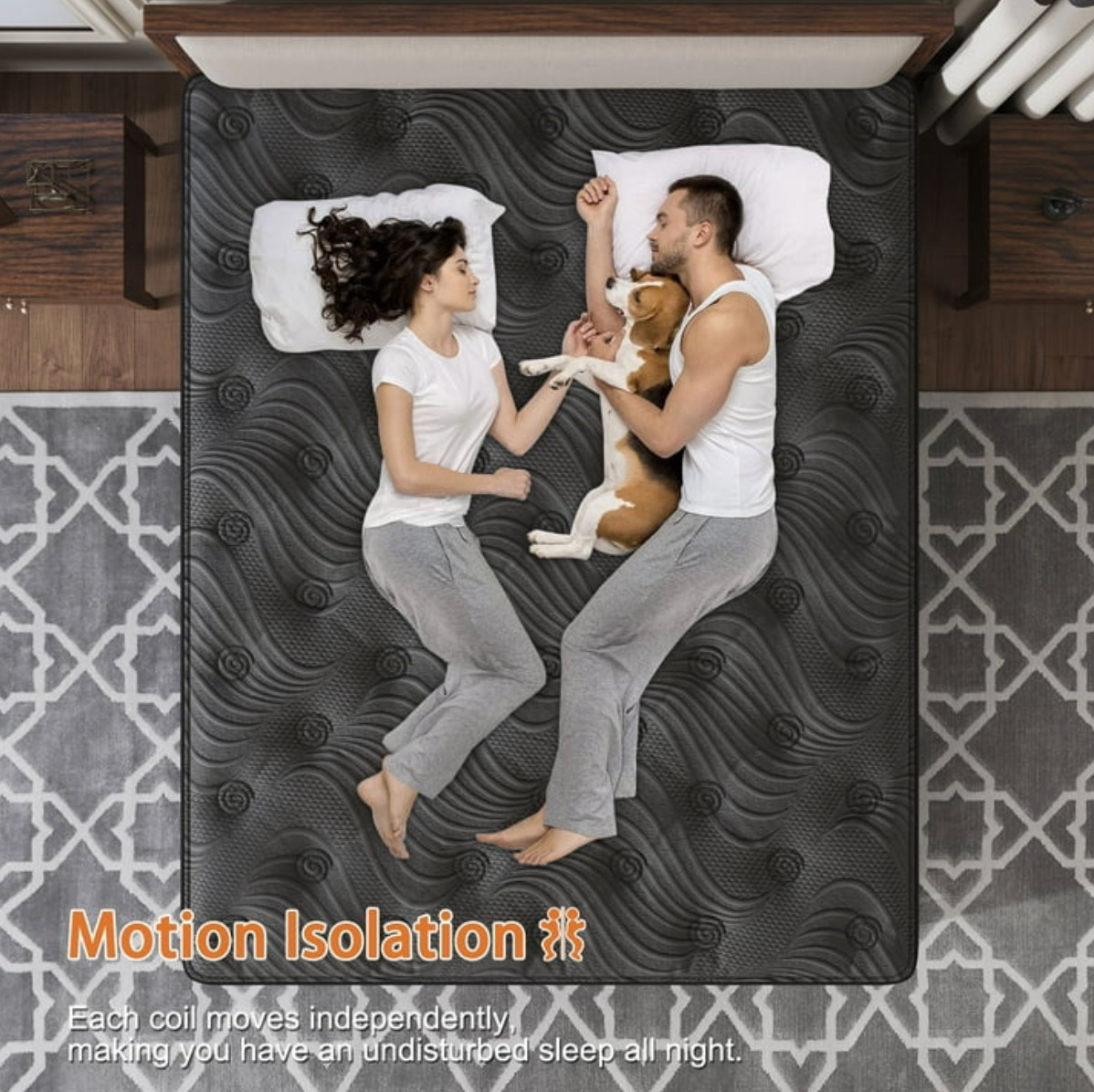 12in Colchón Twin Híbrido Gel Memory Foam 12” Twin Hybrid Mattress Medium Firm
