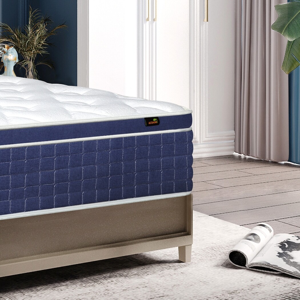 14″ 12″ Twin Full Queen King Hybrid Memory Foam Mattress Spring Bed In A Box