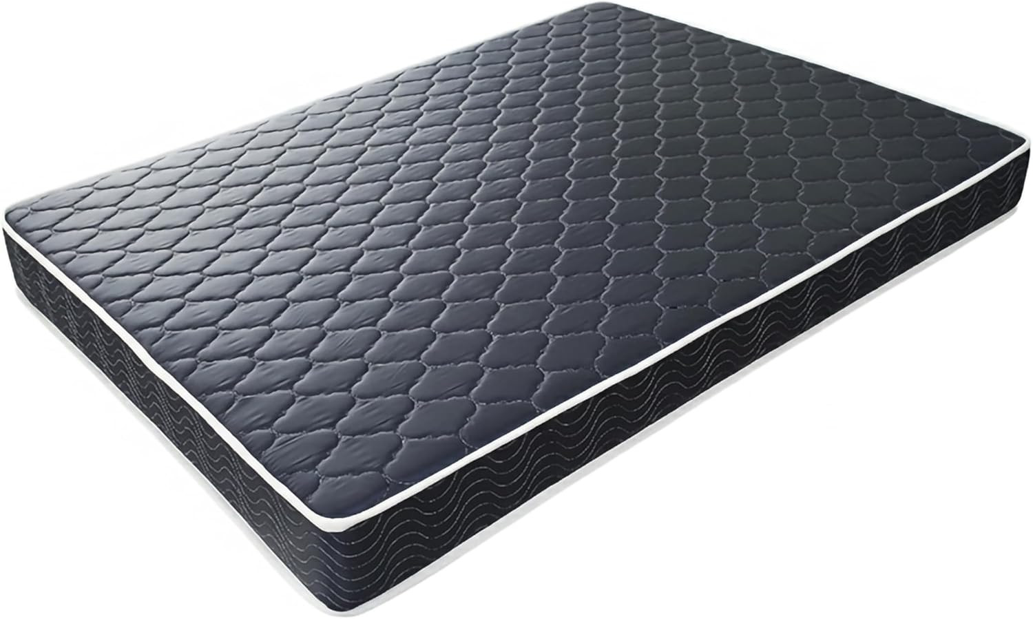 Navy Blue 6-Inch Water-Resistant Foam Mattress, Twin Deluxe, USA Made